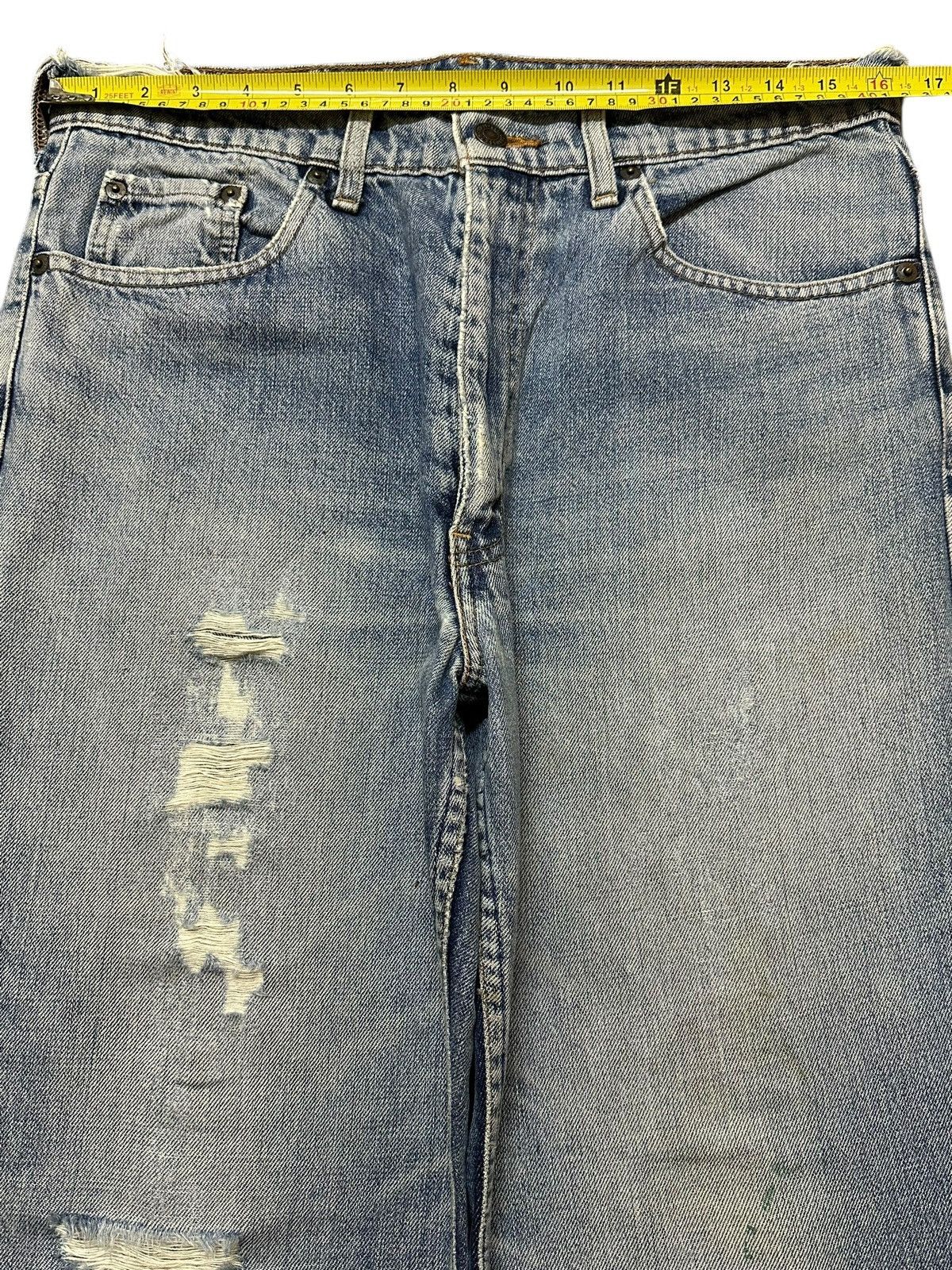 Levi's Vintage 80s Levis 517 Faded Wash Distressed Wide Leg Jeans Size US 32 / EU 48 - 11 Thumbnail