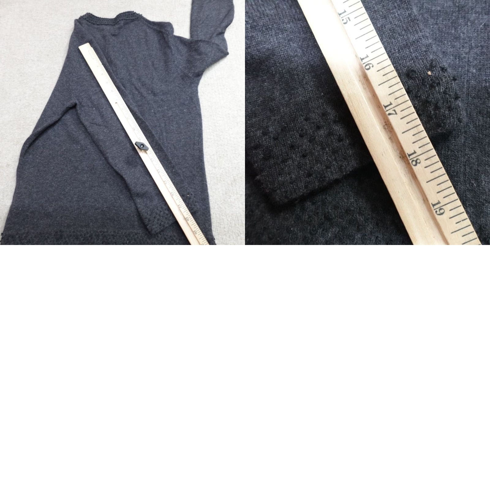 J.Crew J.Crew Womens Sweater Cardigan Gray Button-Up Textured Merino Blend S-Size Women Size S / US 4 / IT 40 - 8 Thumbnail
