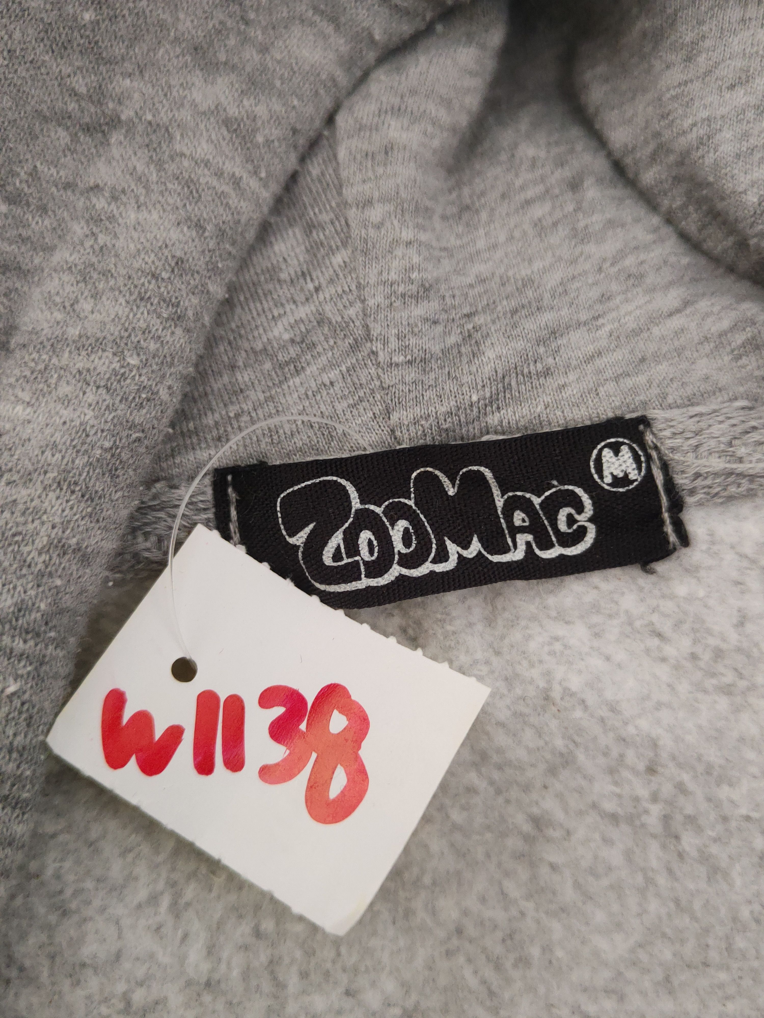 Japanese Brand × Vintage ZooMac Gray Hoodie Sweatshirts #W1138 Size US S / EU 44-46 / 1 - 14 Thumbnail