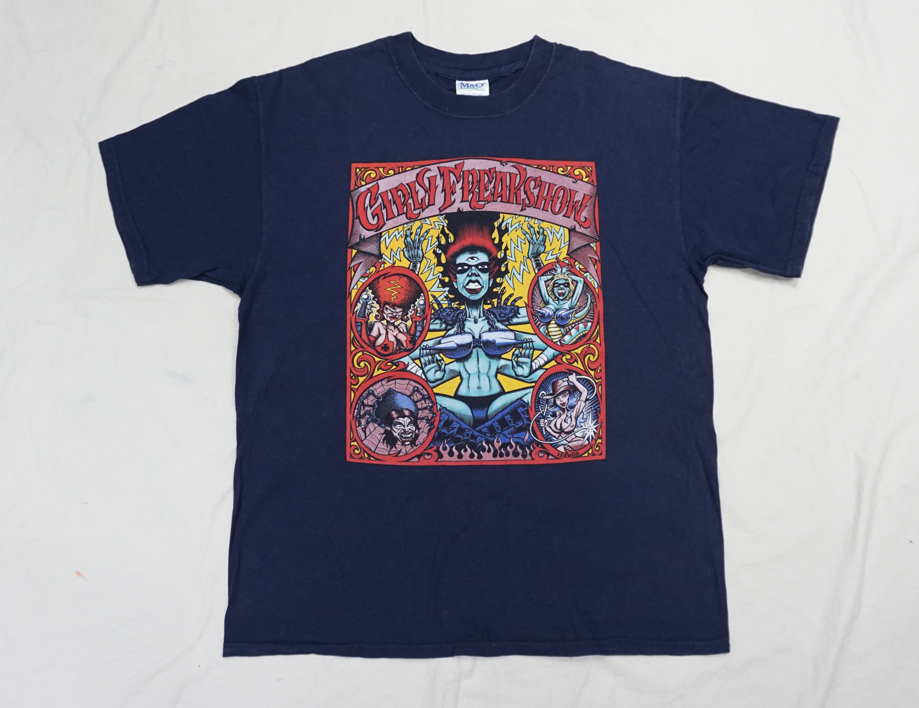 Band Tees × Vintage 00's Girly Freakshow T-Shirt, artwork by Dave Leamon Size US L / EU 52-54 / 3 - 1 Thumbnail