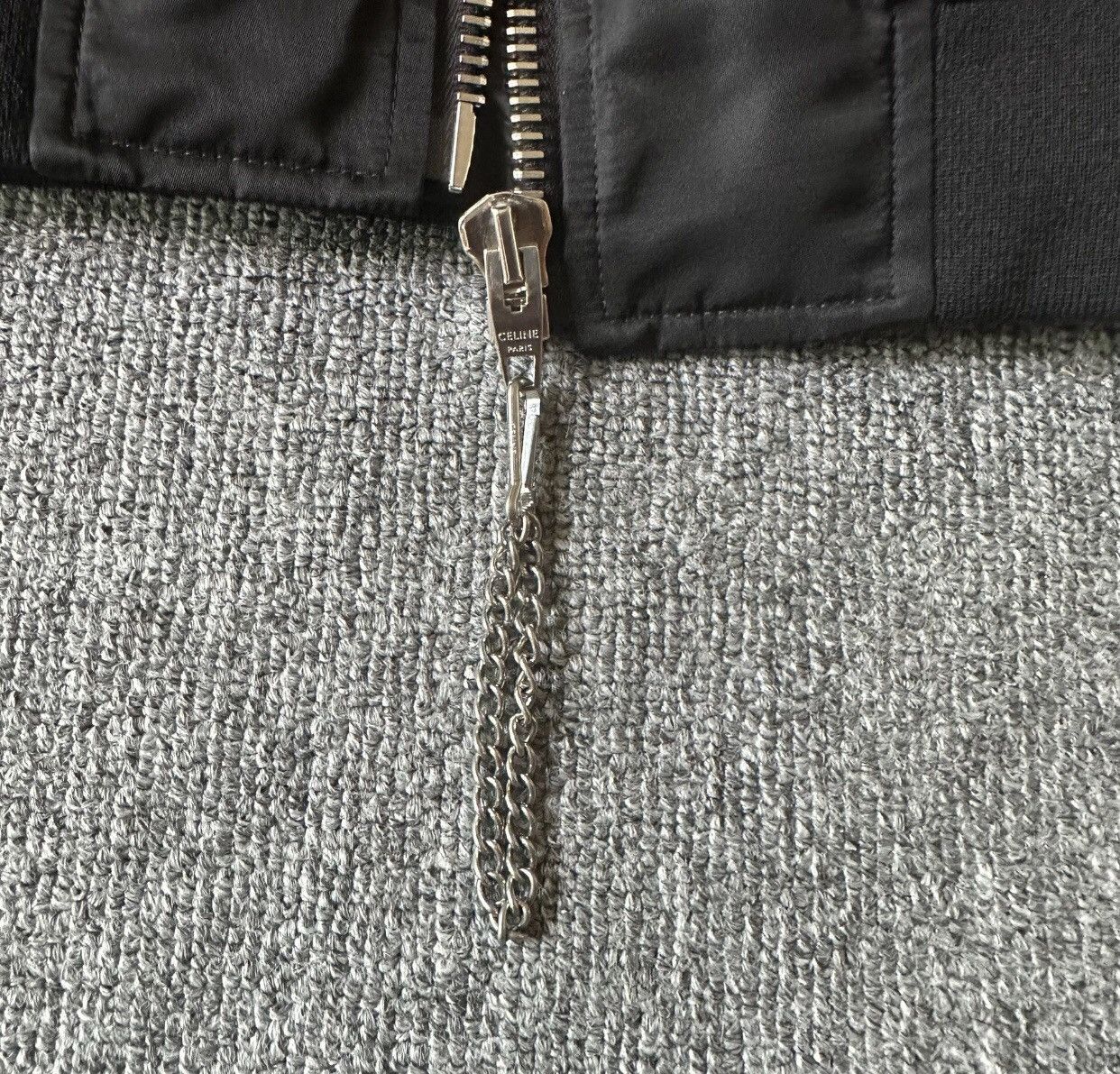 Celine Celine black back logo letter flight jacket2412-Nextarrow Size US S / EU 44-46 / 1 - 3 Thumbnail