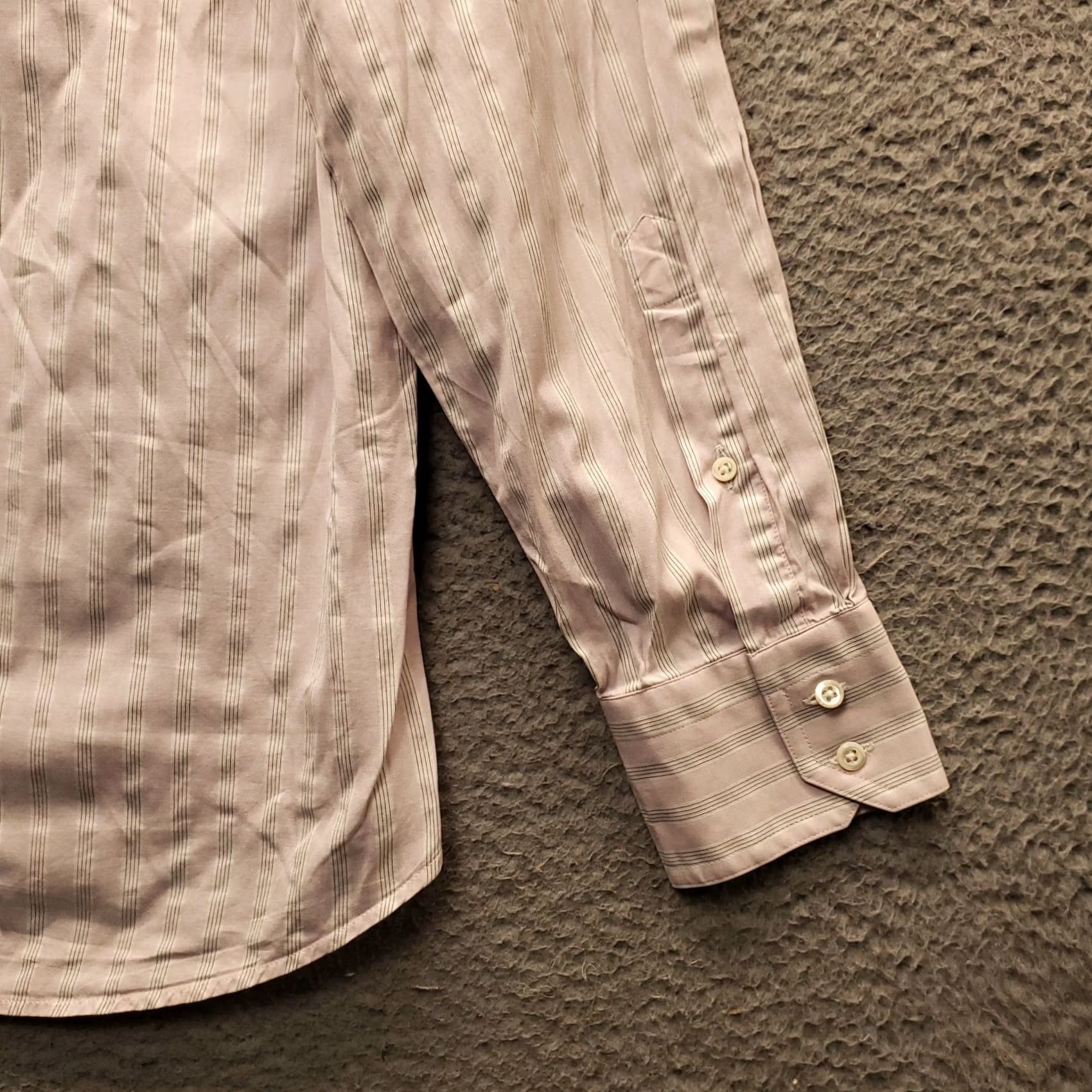 Hugo Boss HUGO BOSS Mens Multicolor Striped Button-Up Long Sleeve Shirt, Classic Fit, Collared, Chest 22.25in, 30.5in Length, Regular Size L Size US L / EU 52-54 / 3 - 7 Thumbnail