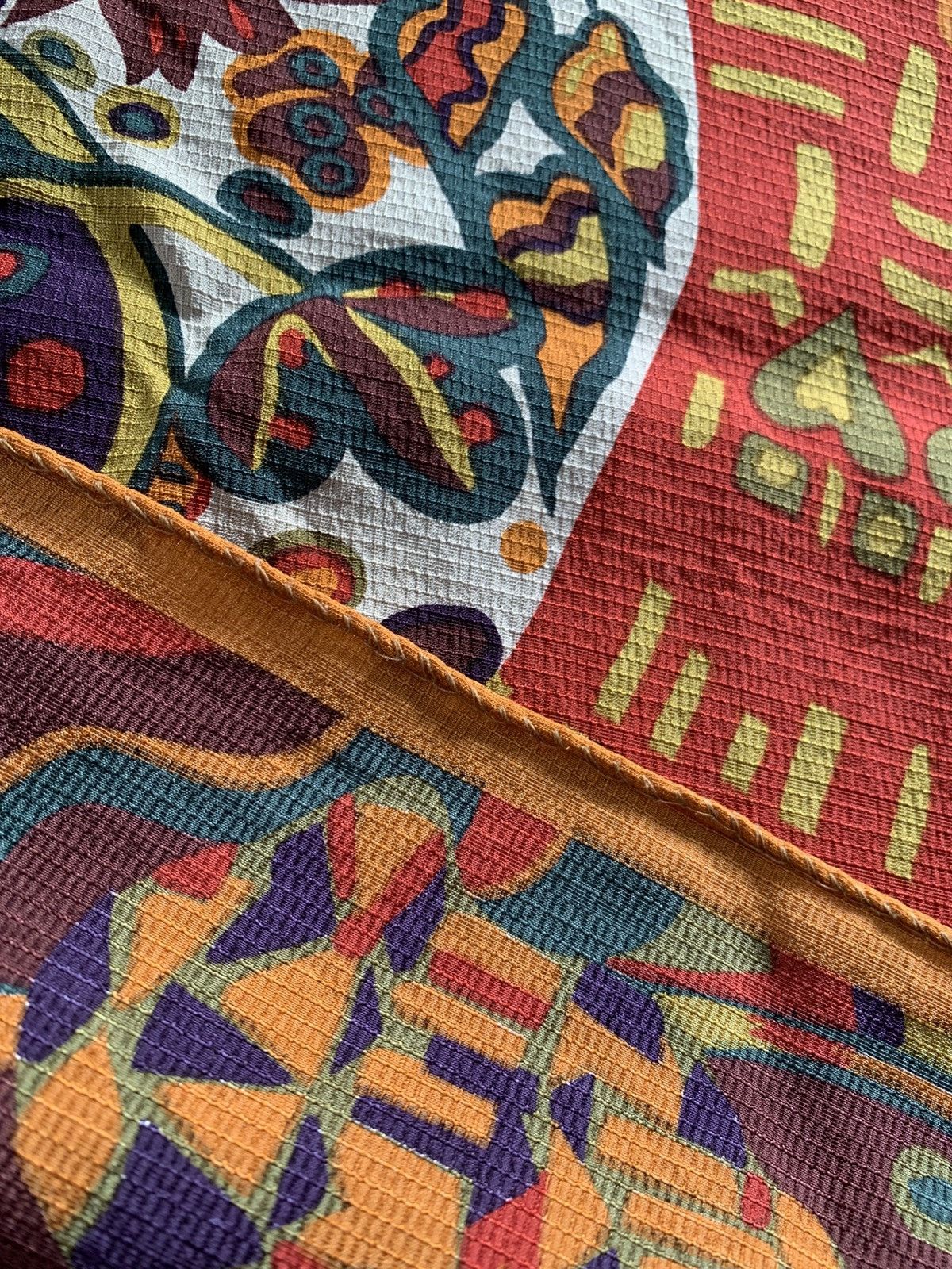 Missoni × Vintage Vintage Missoni Foulard 100% Silk Scarf 87x83cm Size ONE SIZE - 9 Thumbnail