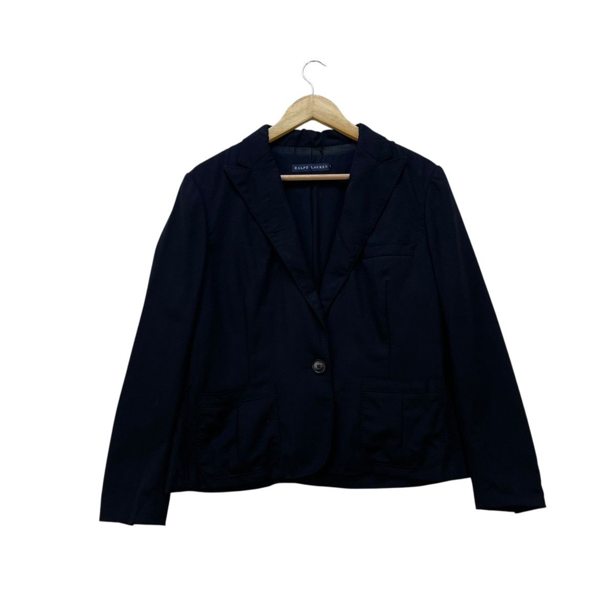 Ralph Lauren 💥Ralph Lauren Black Single Button Daily Jacket Size M / US 6-8 / IT 42-44 - 1 Thumbnail