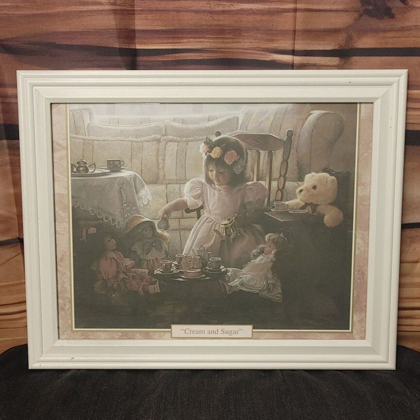 Other VTG White Wood Framed Photo/Print Greg Olsen Cream & Sugar Size US M / EU 48-50 / 2 - 1 Thumbnail