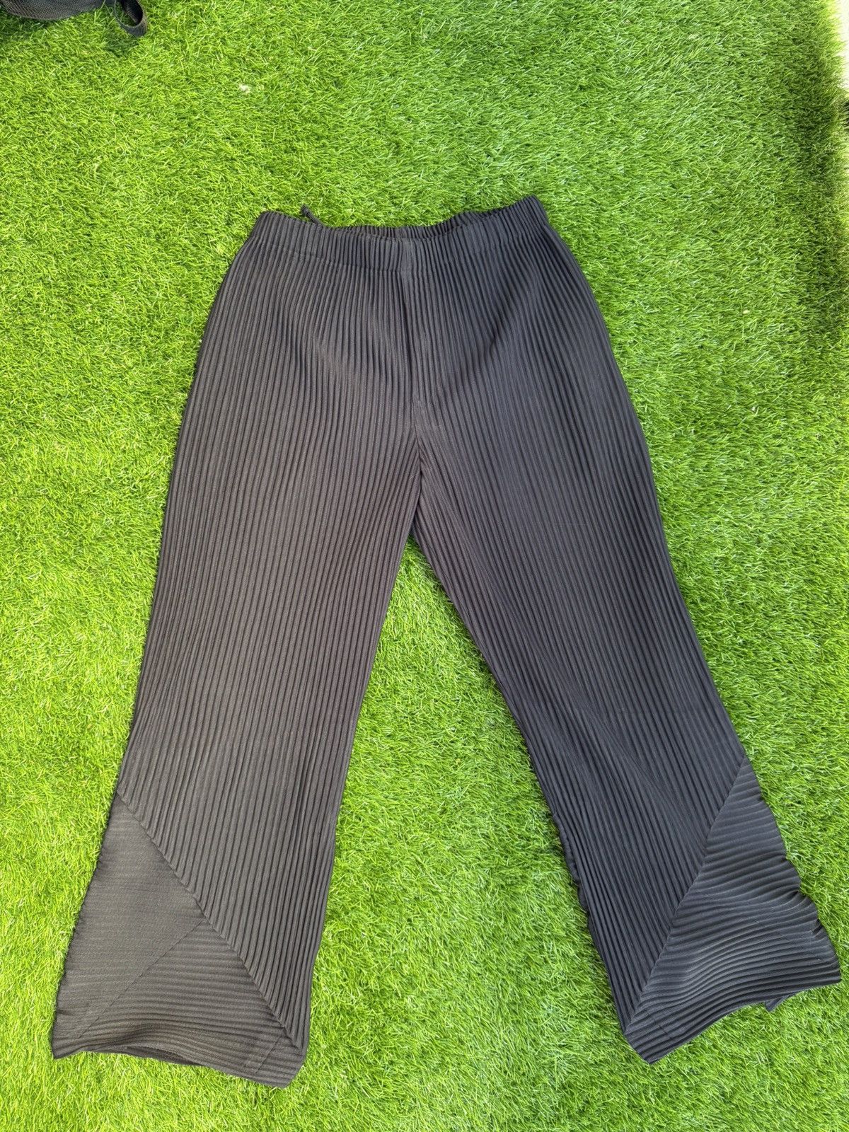 HOMME PLISSÉ ISSEY MIYAKE HP55JF150 Pre-owned] HOMME PLISSE ISSEY MIYAKE pleated pants HP55JF150