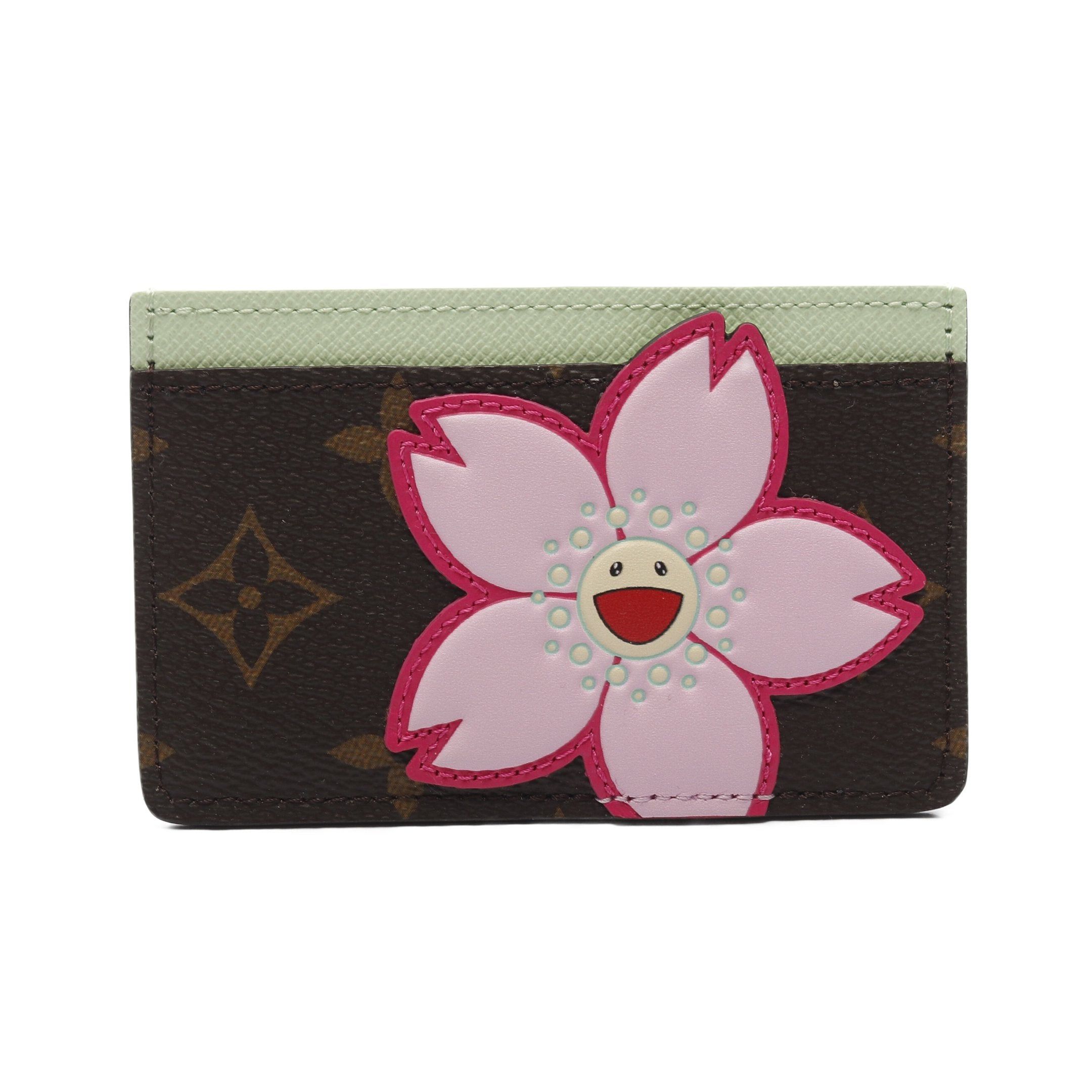 Louis Vuitton Louis Vuitton Lv * Tm Card Case Porto Cult Sampur Brown Multicolor Collaboration With Takashi Murakami Size ONE SIZE - 1 Thumbnail