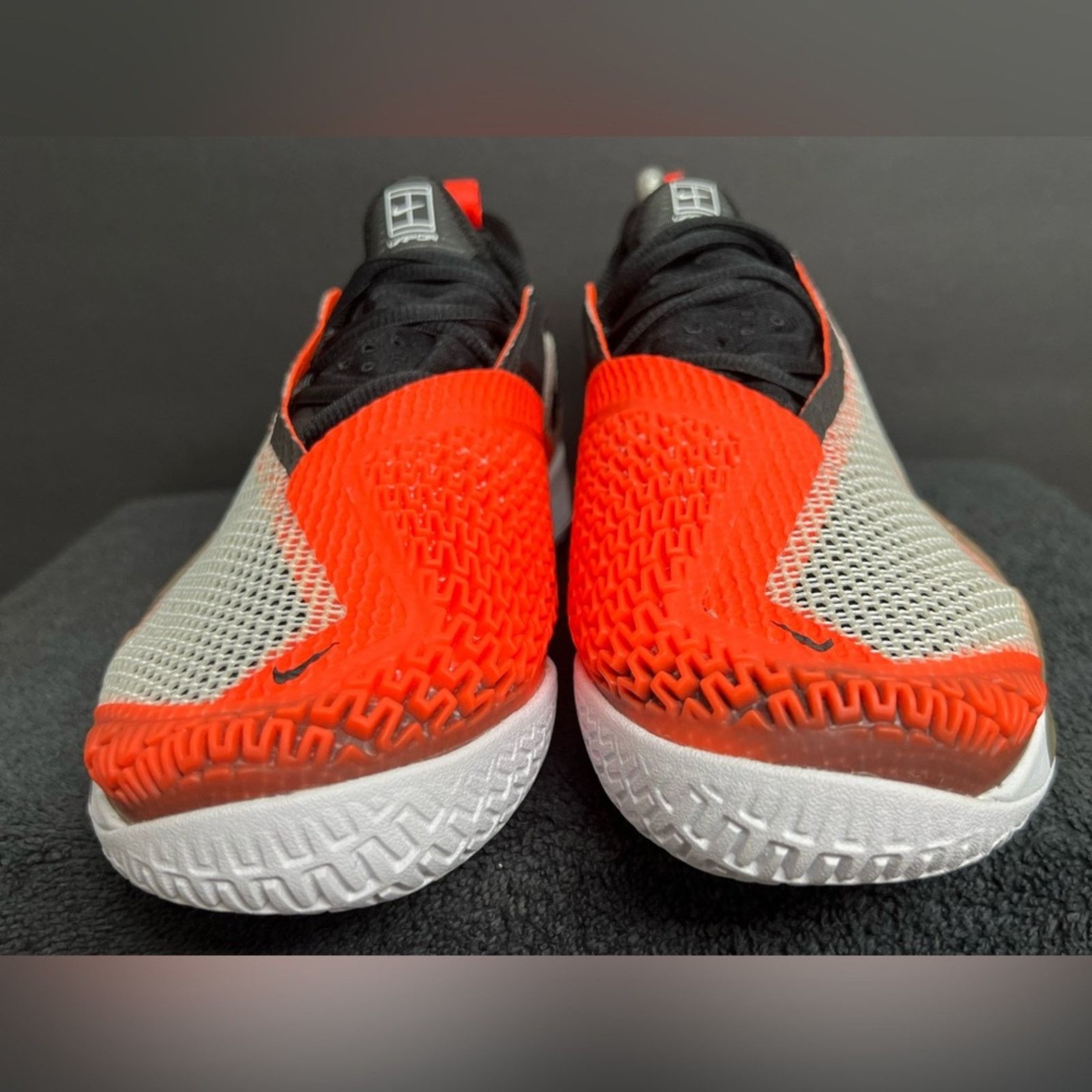 Nike Nike React Vapor NXT HC Tennis Shoes White Black Mango NWOB Size US 8 / EU 41 - 5 Thumbnail