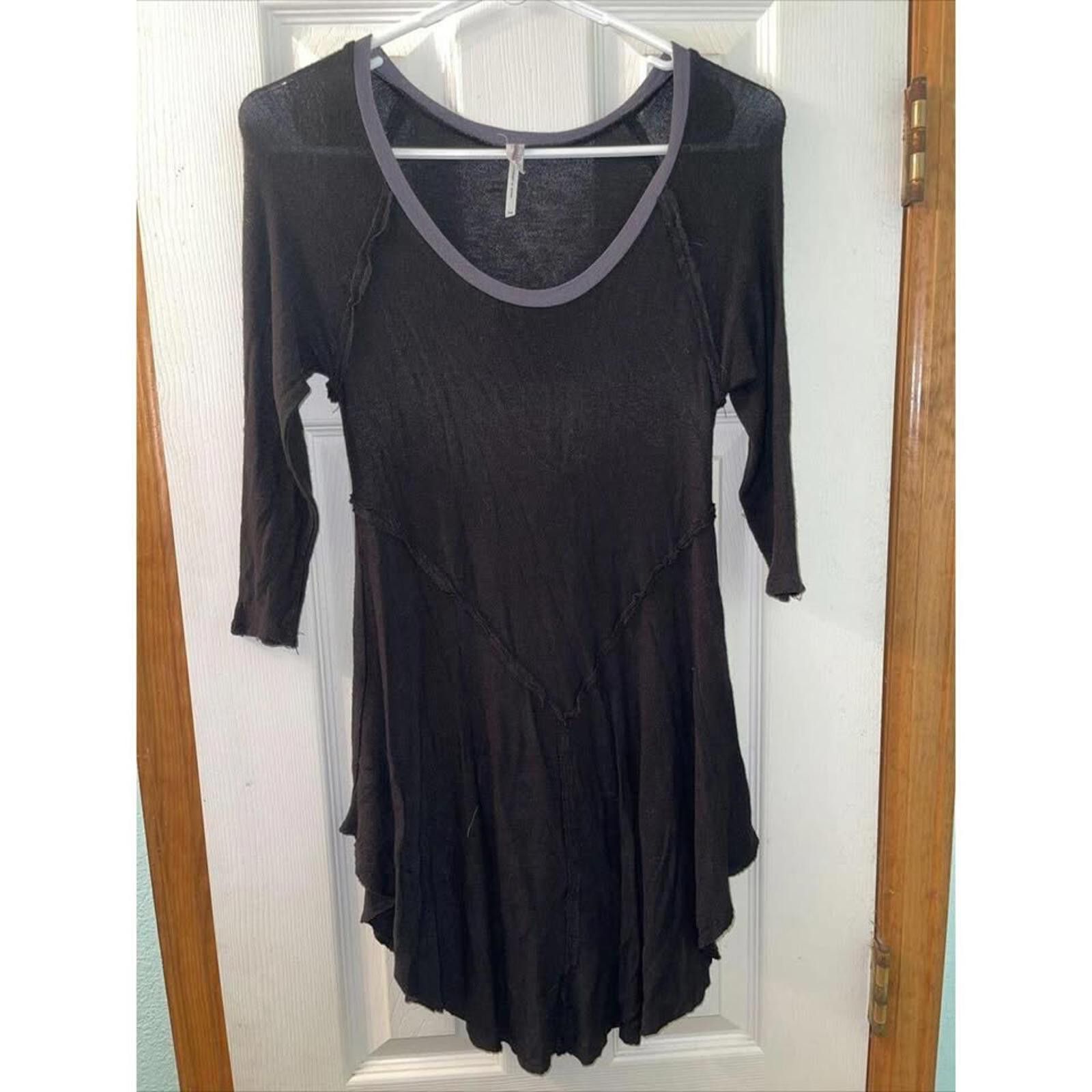Other Stylish Black Long Sleeve Tunic with Contrast Trim Size M / US 6-8 / IT 42-44 - 1 Thumbnail