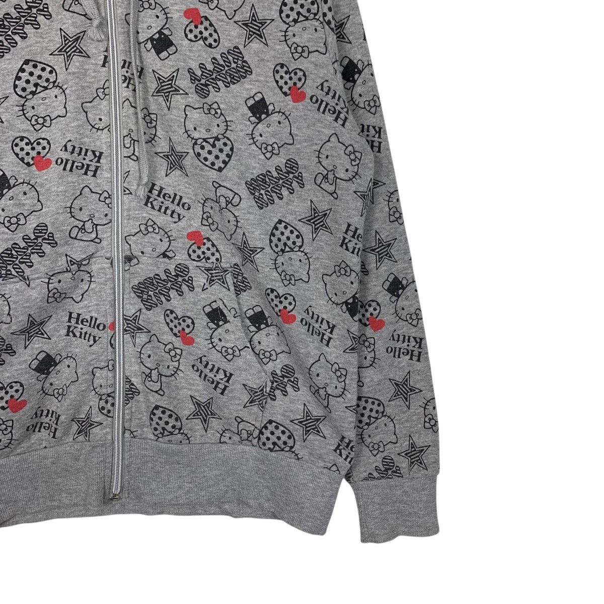 Anime HELLO KITTY Fullprint Zipper Hoodies Sweatshirt #1856-C81 Size L / US 10 / IT 46 - 4 Thumbnail
