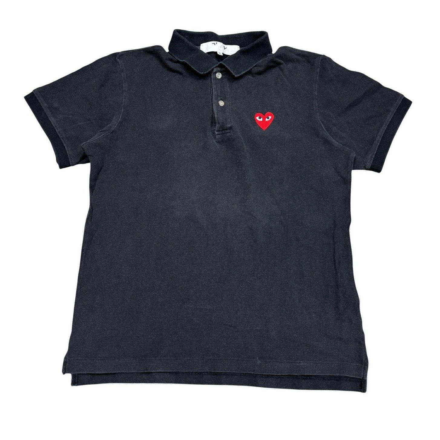 Comme des Garcons PLAY Comme des Garcons Play CDG Embroidered Heart Polo Women's XL Size XL / US 12-14 / IT 48-50 - 1 Thumbnail