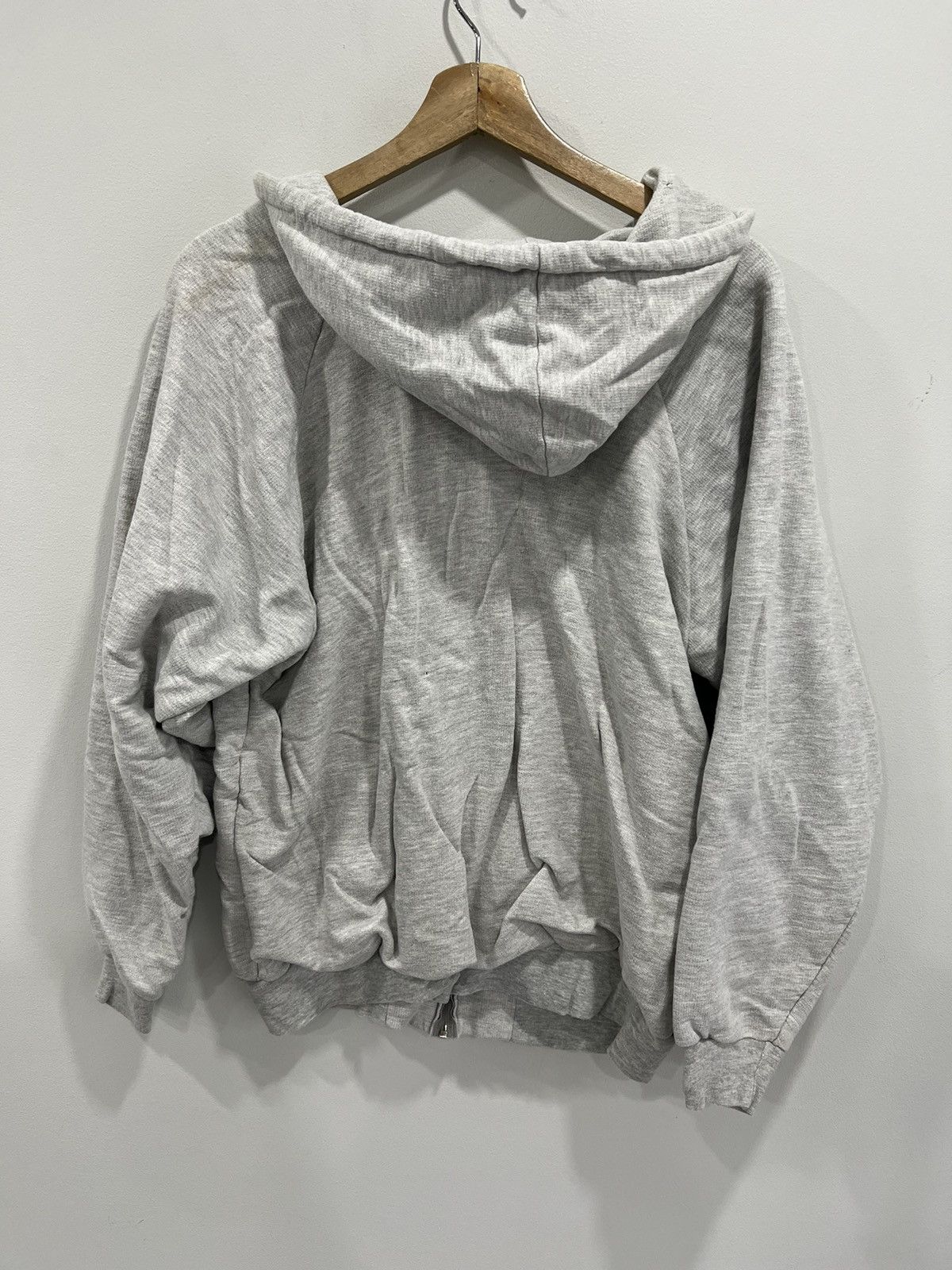 Vintage Vintage Thermal Lined Hoodie Sweater blank zip up Size US L / EU 52-54 / 3 - 3 Thumbnail