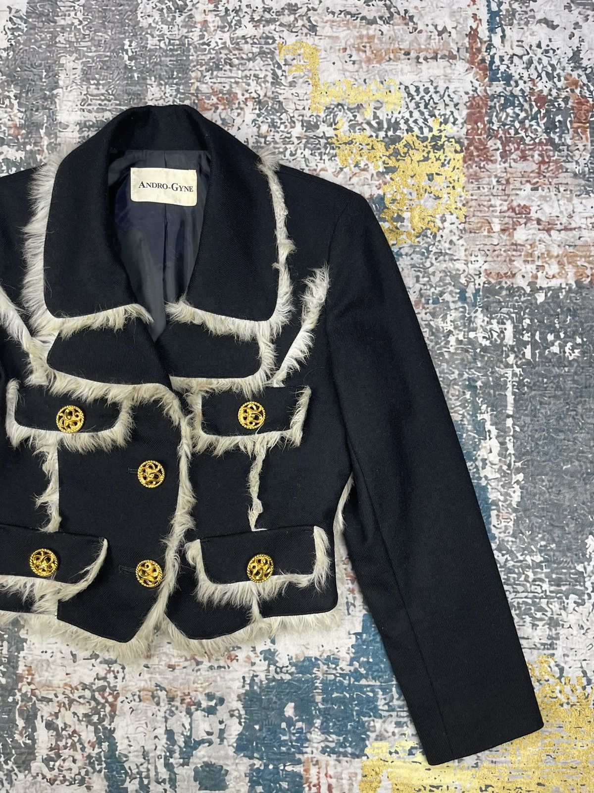 Japanese Brand Vintage Japanese Elegance Fur Line Blazer Size S / US 4 / IT 40 - 3 Thumbnail