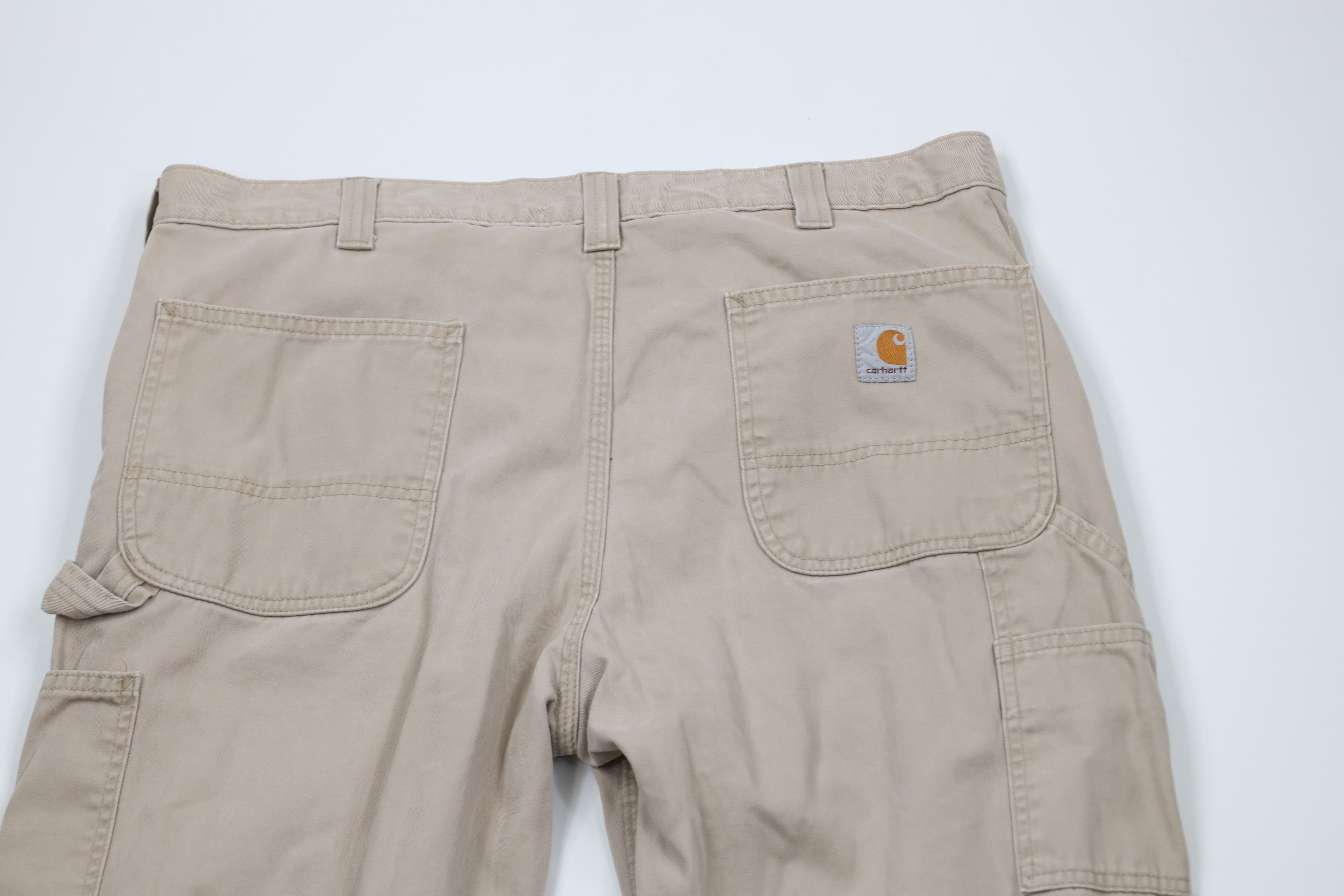 Carhartt × Vintage Vintage Carhartt Wide Leg Dungaree Chino Pants Beige Cotton Size US 38 / EU 54 - 11 Thumbnail