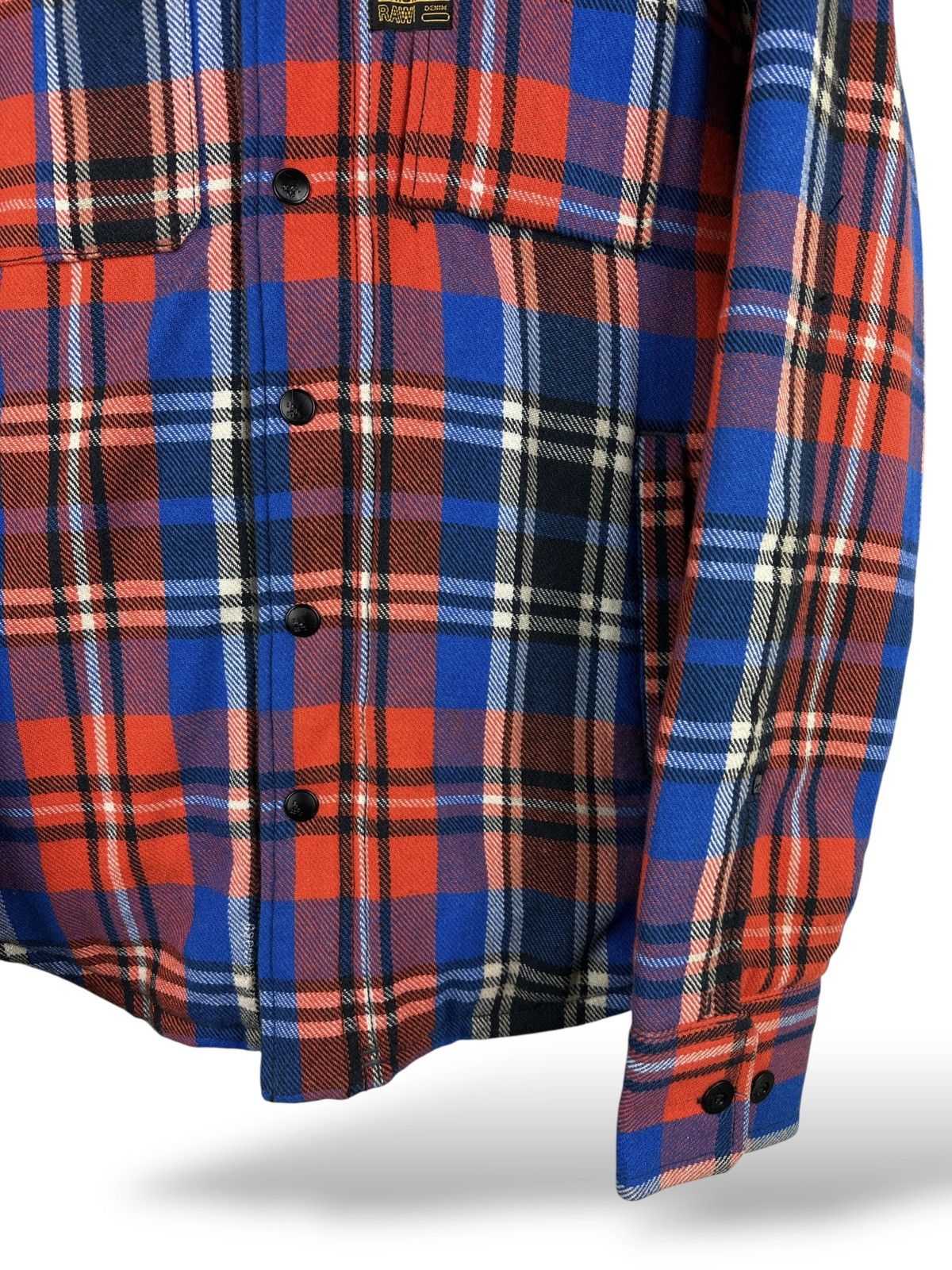 G-Star G-Star Raw Forest Quilted Overshirt L/S Acrylic Wool Jacket Size US L / EU 52-54 / 3 - 4 Thumbnail