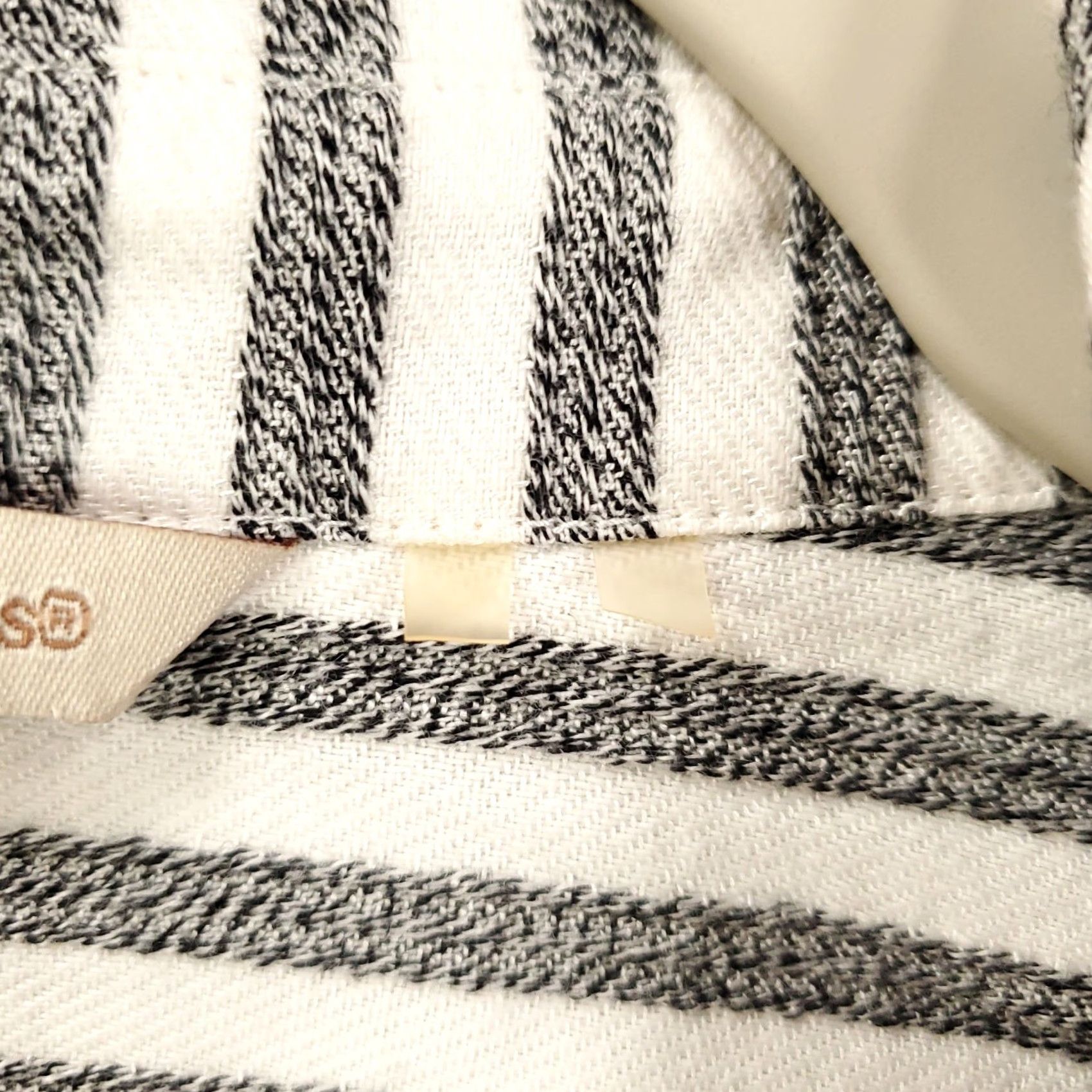 Soft Surroundings Soft Surroundings Tunic Shirt Womens M Black White Striped Button Up Read Size M / US 6-8 / IT 42-44 - 6 Thumbnail