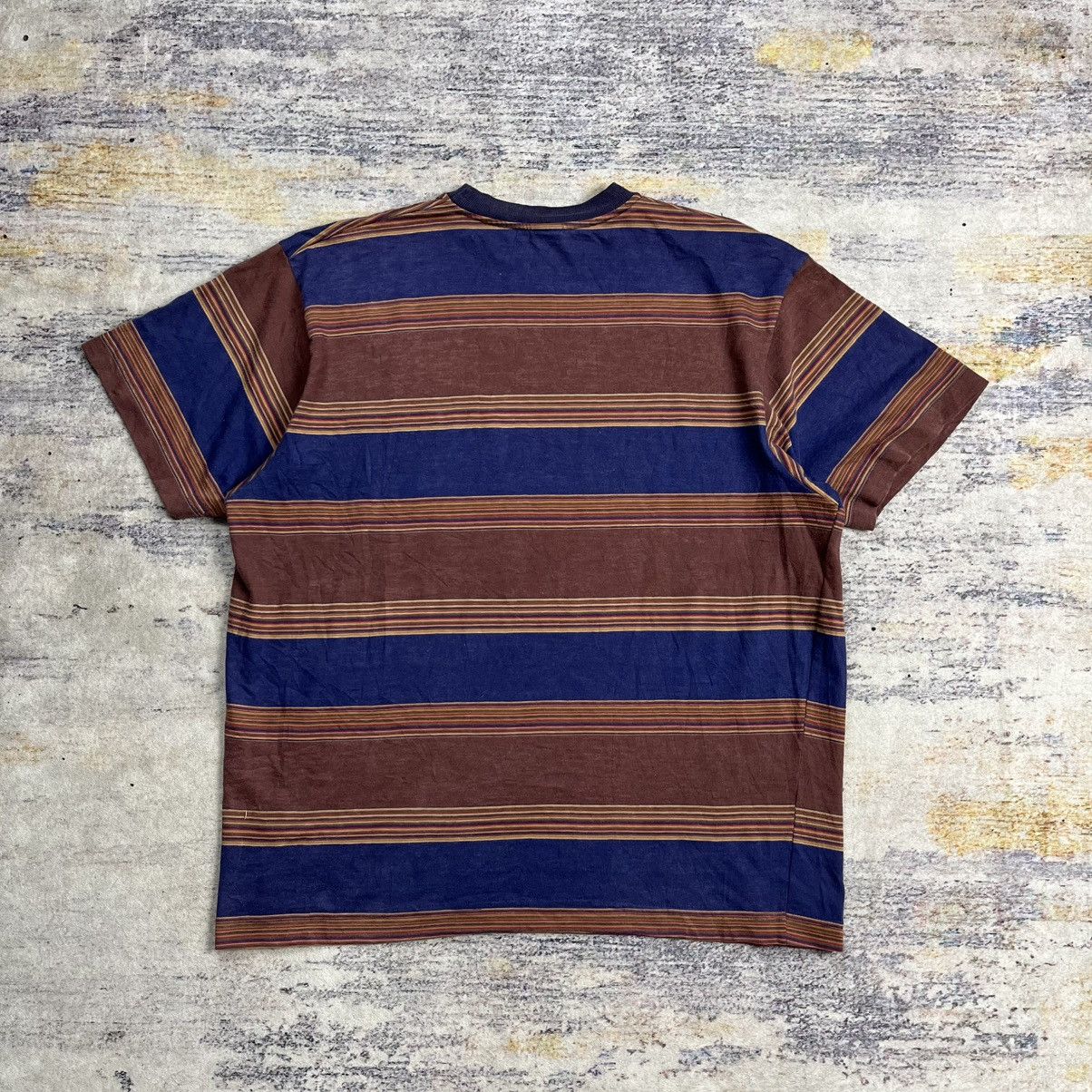 Stussy × Vintage Very rare Vintage 90s stussy stripe pocket tee Size US M / EU 48-50 / 2 - 4 Thumbnail