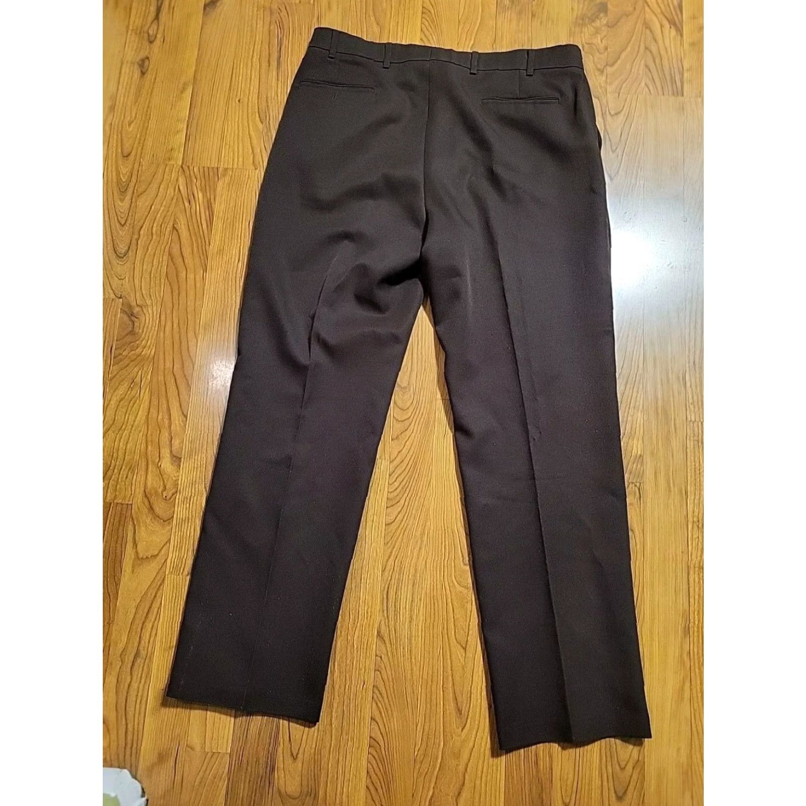 Levi's VINTAGE Levi's Action Slacks/ Pants Flat Front 70's Brown Mens Polyester 38x30 Pants Mens Brown 38x30 1970s Levi's Size US 38 / EU 54 - 3 Thumbnail