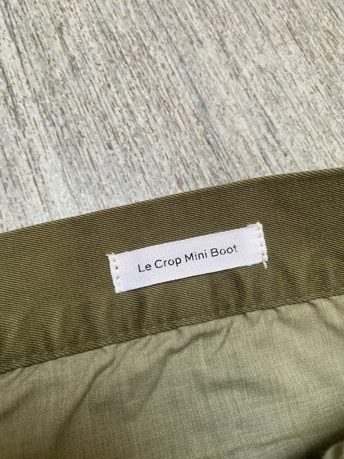 Designer × Frame Frame Le Crop Mini Boot Chino Pants 32 khaki trousers y2k Size 32" / US 10 / IT 46 - 5 Thumbnail