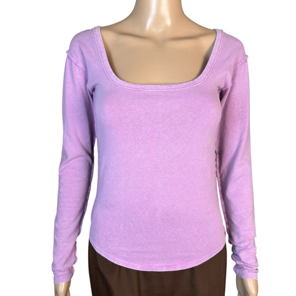 Free People New Free People We The Free Can't Let Go Lilac Tee Size XL Size XL / US 12-14 / IT 48-50 - 2 Thumbnail