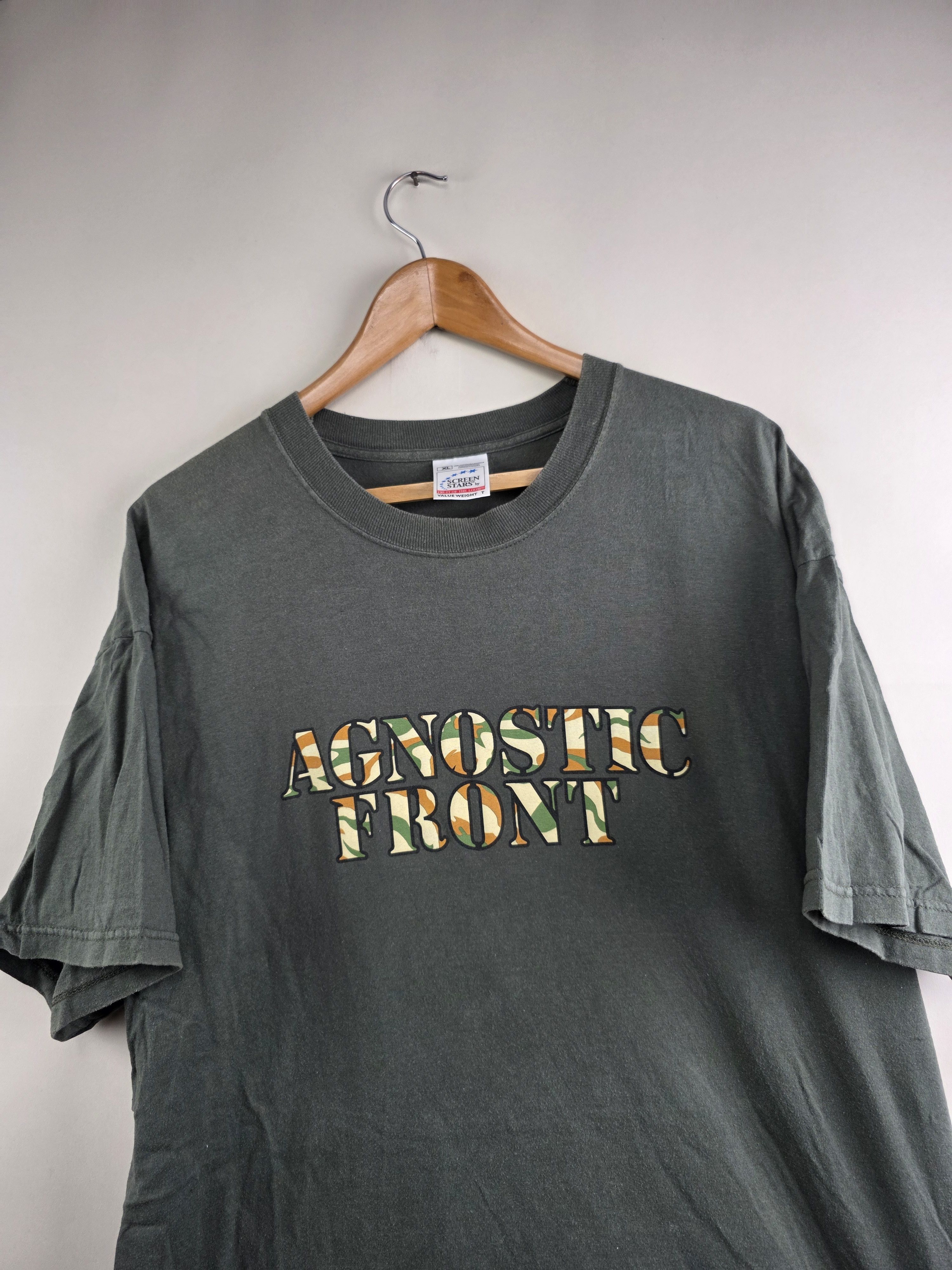Band Tees 90s Agnostic Front Vintage Hardcore punk T shirt Size US XL / EU 56 / 4 - 3 Thumbnail