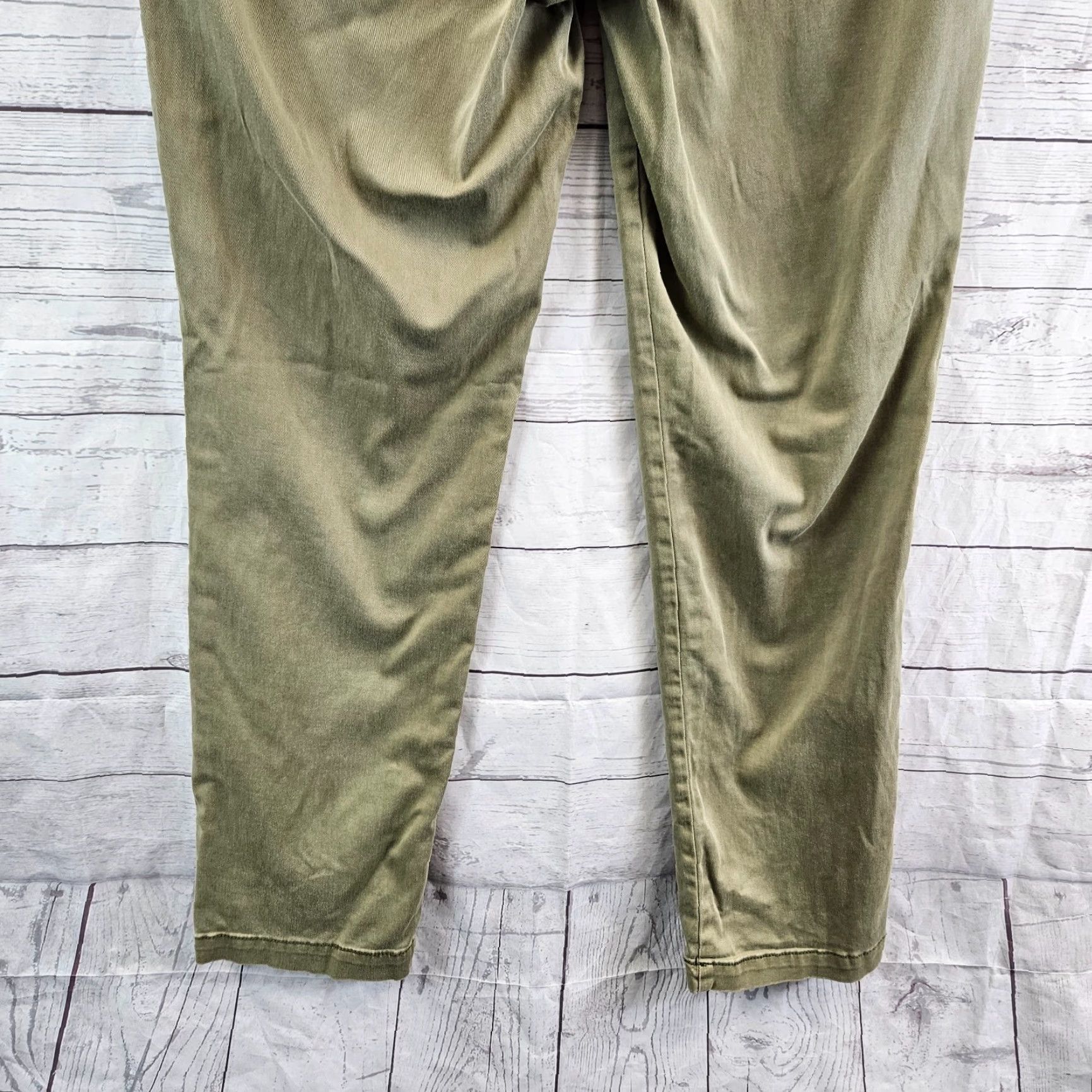 Vintage Sundance Womens Pants Sz 8 Green Mid Rise Cotton Blend Straight Leg Embroidered, Chino, Flat Front, Inseam 30, Womens Size 30" / US 8 / IT 44 - 5 Thumbnail