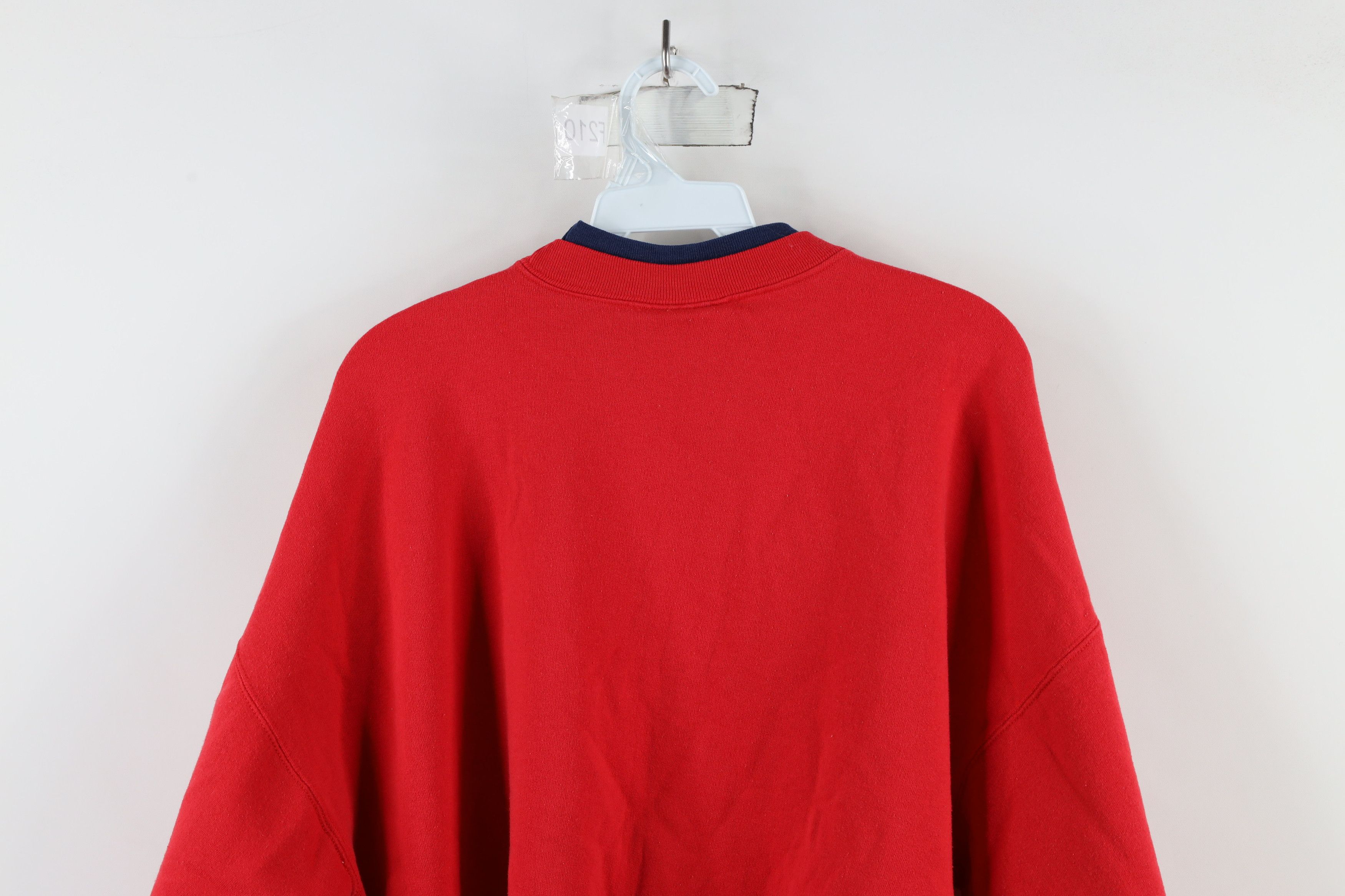 Vintage Vintage 90s Streetwear Must Love Cats Sweatshirt Red Size XL / US 12-14 / IT 48-50 - 12 Thumbnail