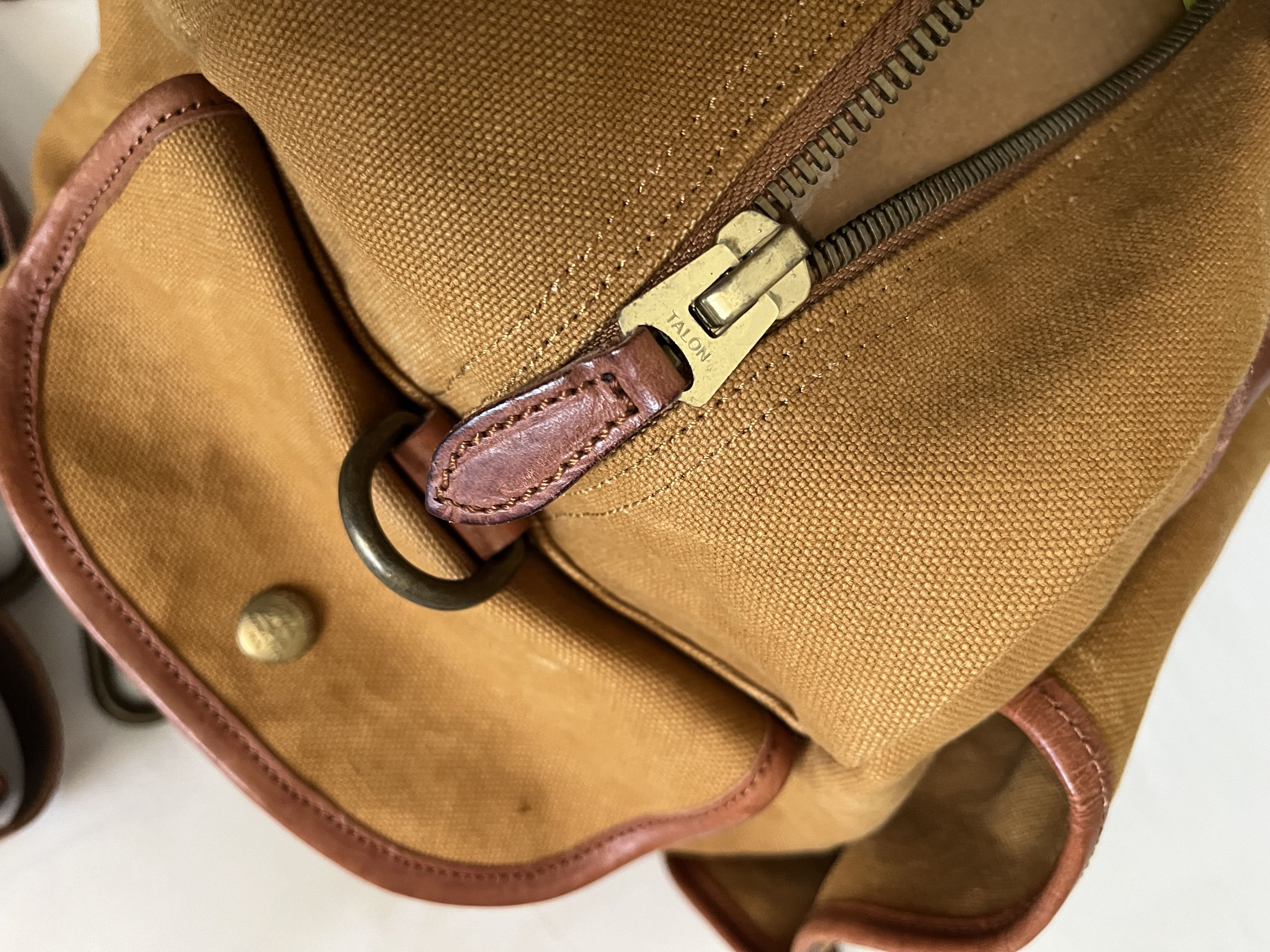 RRL Ralph Lauren Vintage RRL Canvas/Leather Shoulder Bag Size 26 - 10 Thumbnail