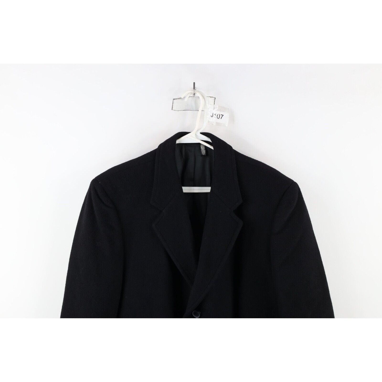 Vintage Vintage 90s Streetwear Cashmere Wool Blend Heavy Overcoat Size US XL / EU 56 / 4 - 2 Thumbnail
