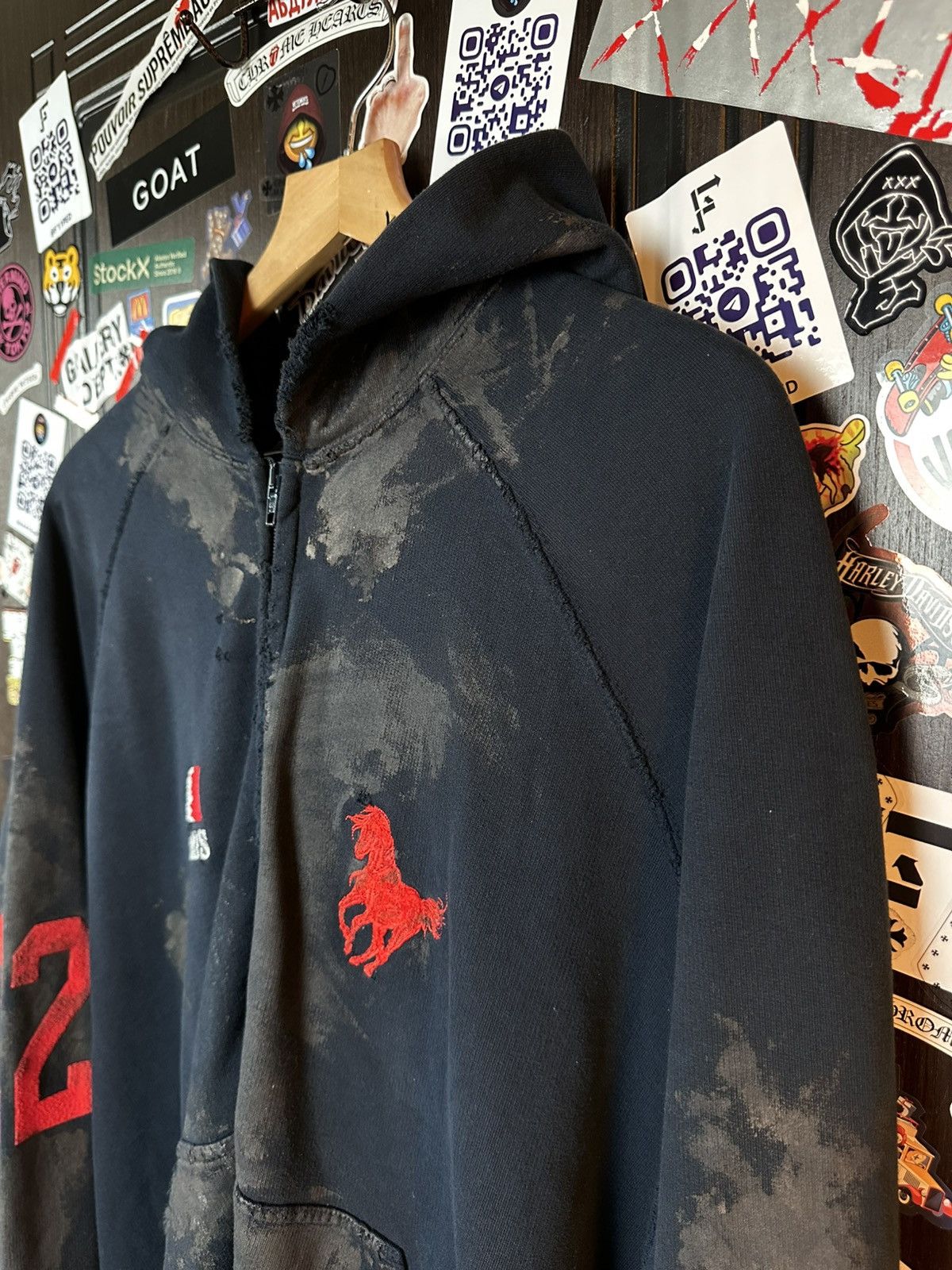 ゆ　Balenciaga dirty polo hoodie サイズ2 ゆ Balenciaga dirty polo hoodie サイズ2 Balenciaga Dirty