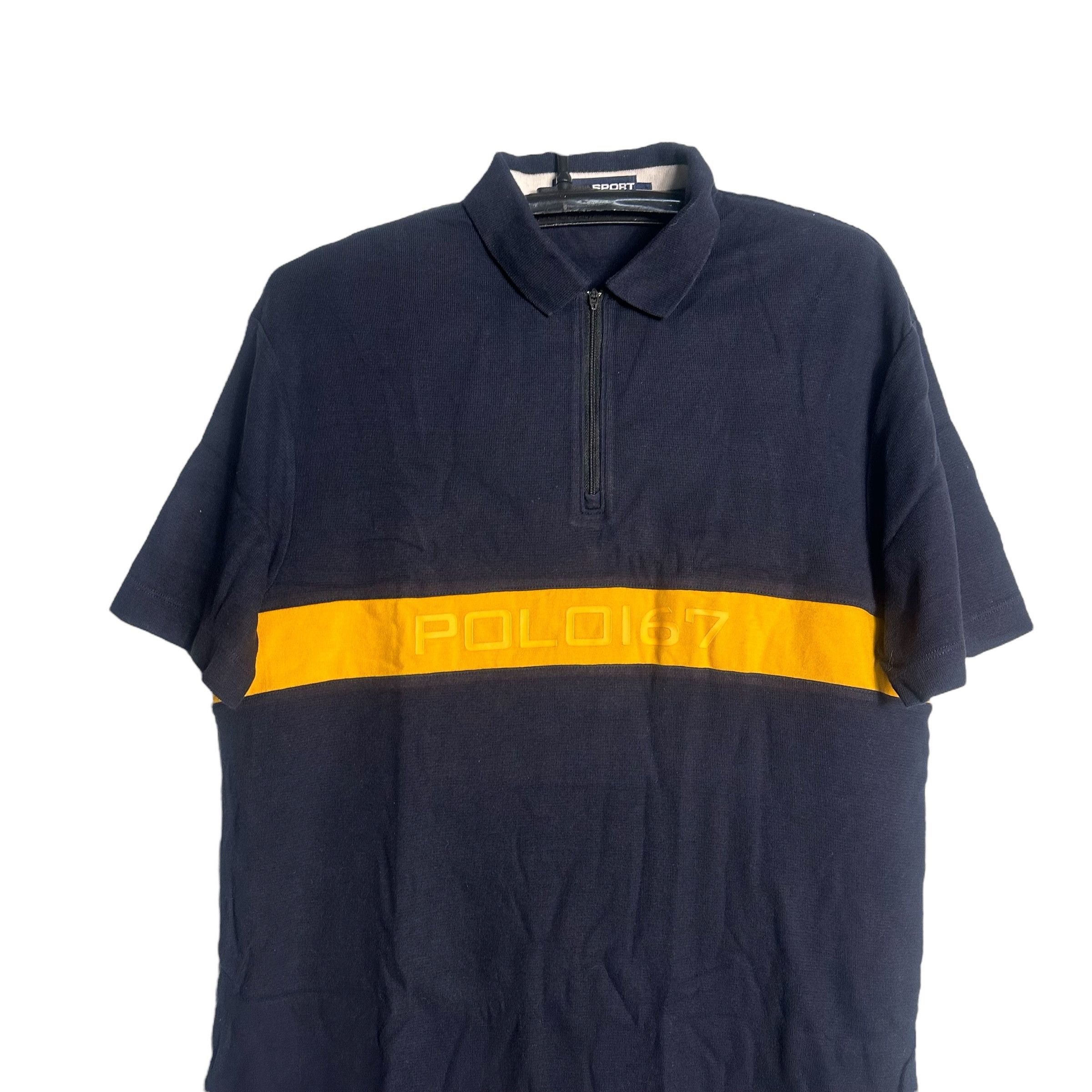 Polo Ralph Lauren 🔥RARE🔥Vintage Polo Sport Ralph Lauren Spell Out Polo Shirt Size US M / EU 48-50 / 2 - 2 Thumbnail