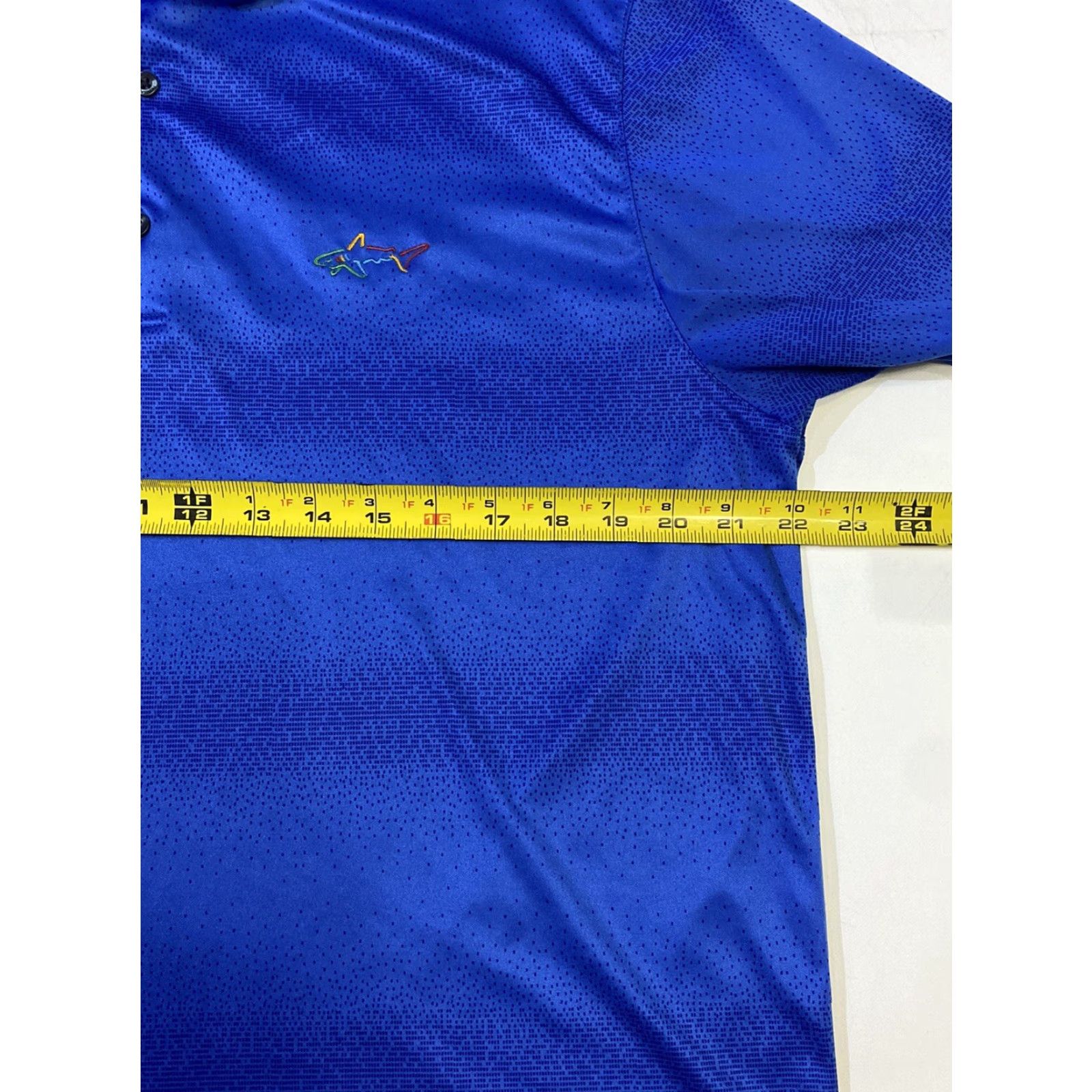 Vintage VINTAGE? No. Greg Norman Play Dry Polo Shirt, Mens, Size L, Blue, Short Sleeve, Collared, 100% Microfiber Polyester, Regular Fit, Golf Size US L / EU 52-54 / 3 - 3 Thumbnail