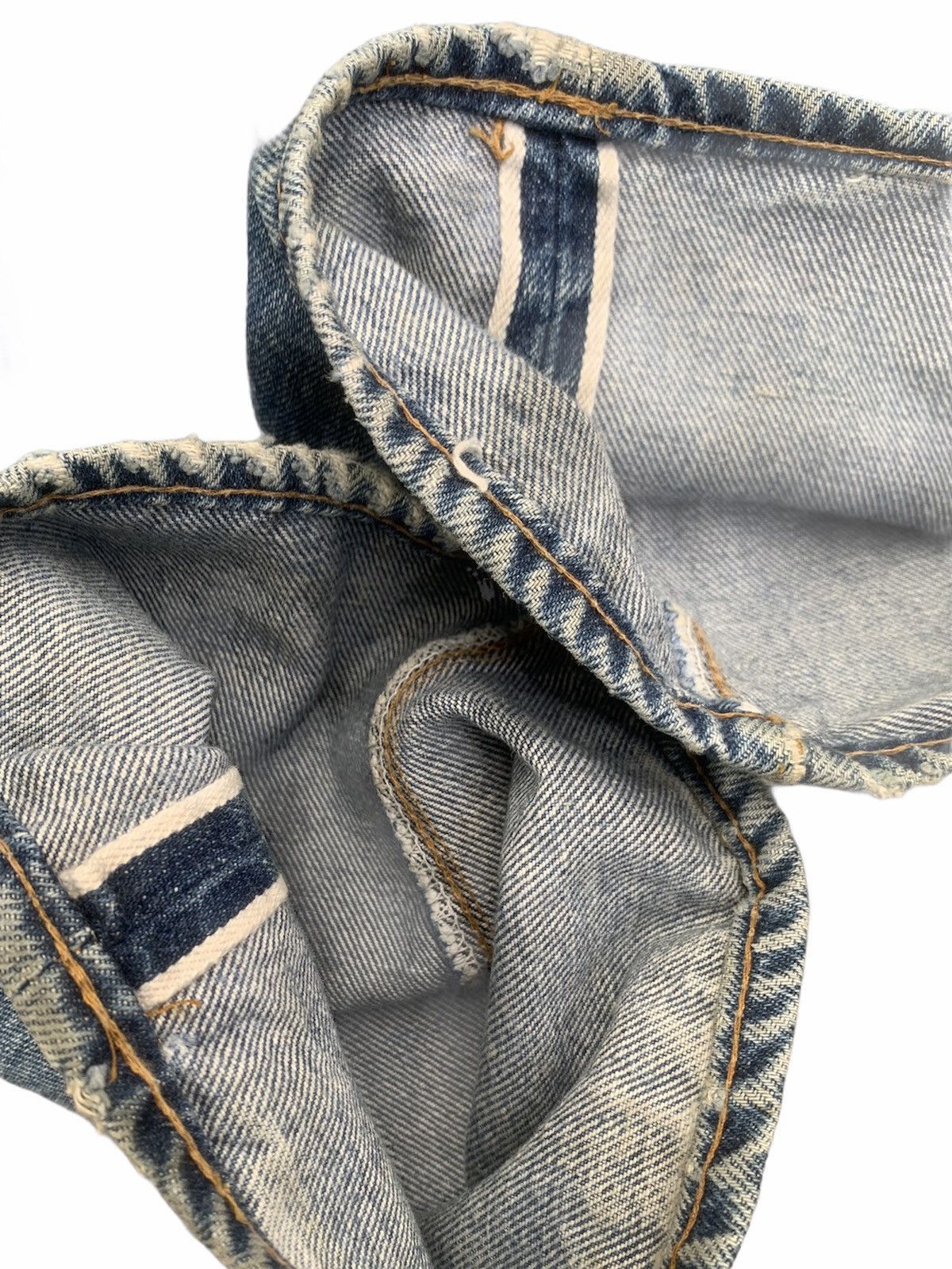 Levi's Vintage 80s Levi's 501 Selvedge Made in USA Distressed Denim Size US 33 - 15 Thumbnail