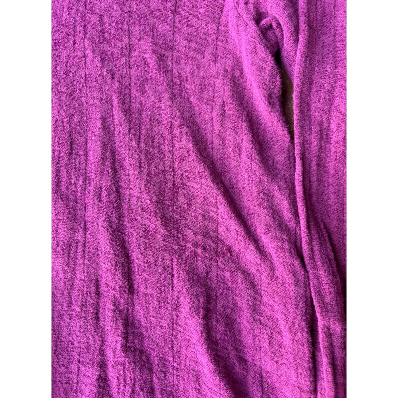 Vintage VINTAGE Oh My Gauze Blouse Tunic Top 3/4 Sleeve V-Neck Plum 100% Cotton Size 2 Womens Menus Girls Size XS / US 0-2 / IT 36-38 - 5 Thumbnail