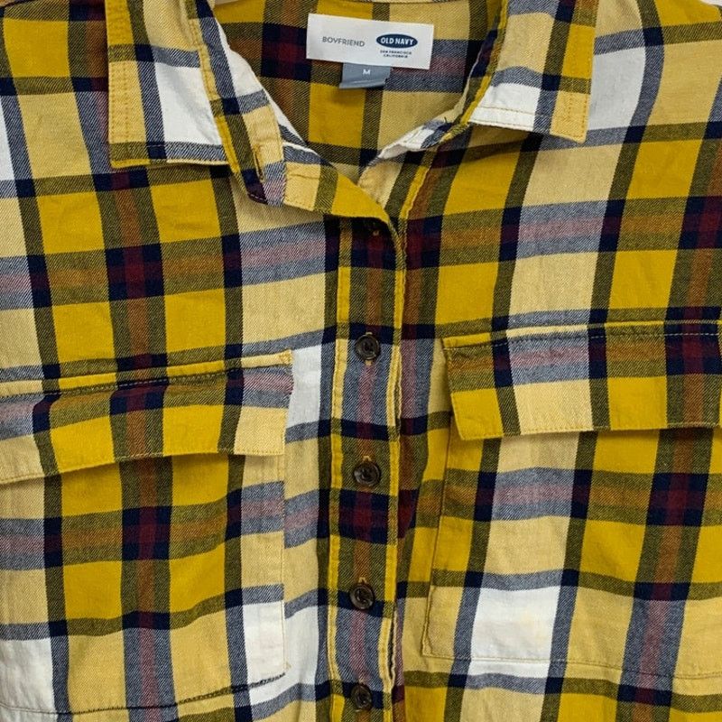 Old Navy Old Navy Womens Medium Cotton Long Sleeve Button Up Shirt Size M / US 6-8 / IT 42-44 - 2 Thumbnail