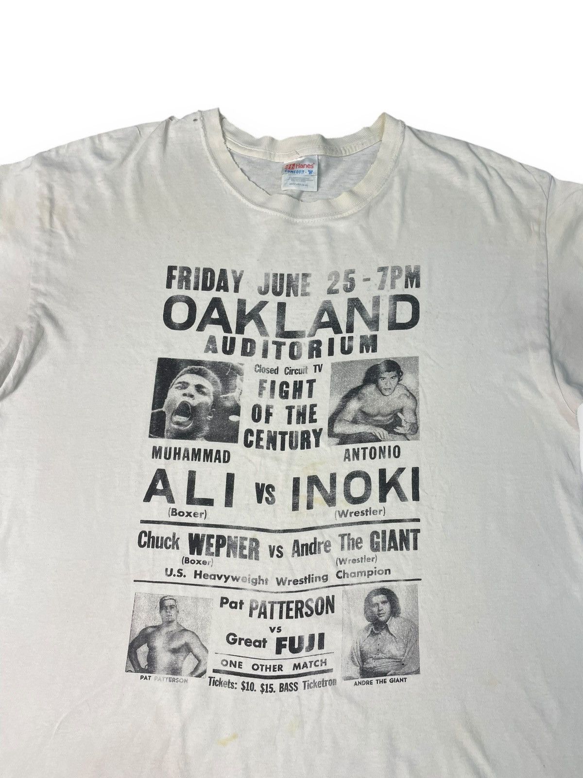 Vintage Vintage Muhammad Ali Vs Antonio Inoki Boxing Promo Shirt Size US L / EU 52-54 / 3 - 2 Thumbnail