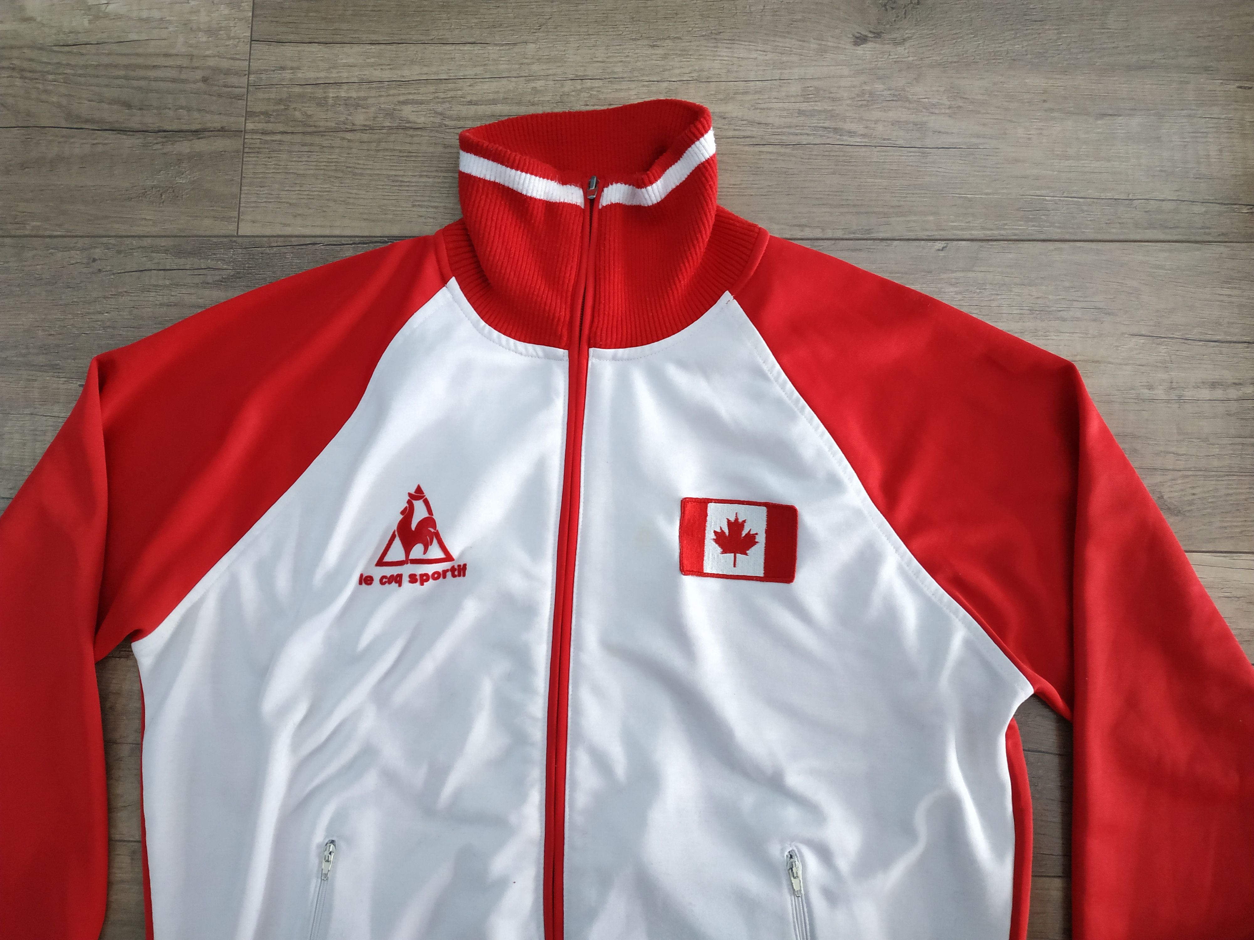 Le Coq Sportif 80's Le Coq Sportif Canda Football Track Jacket Size US XL / EU 56 / 4 - 5 Thumbnail