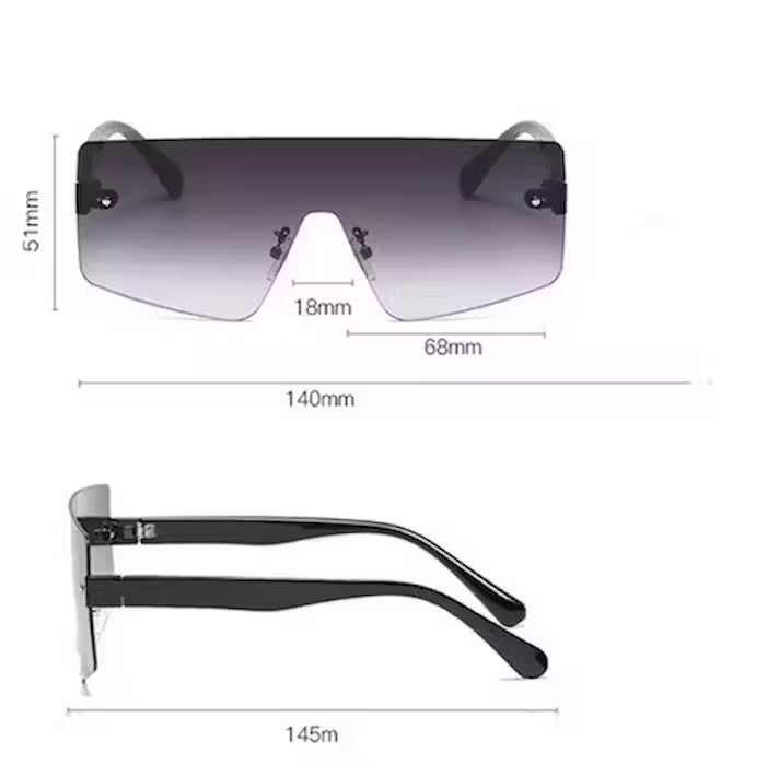 Designer × Electric Visual × Vintage Vintage rimless sunglasses Size ONE SIZE - 2 Thumbnail