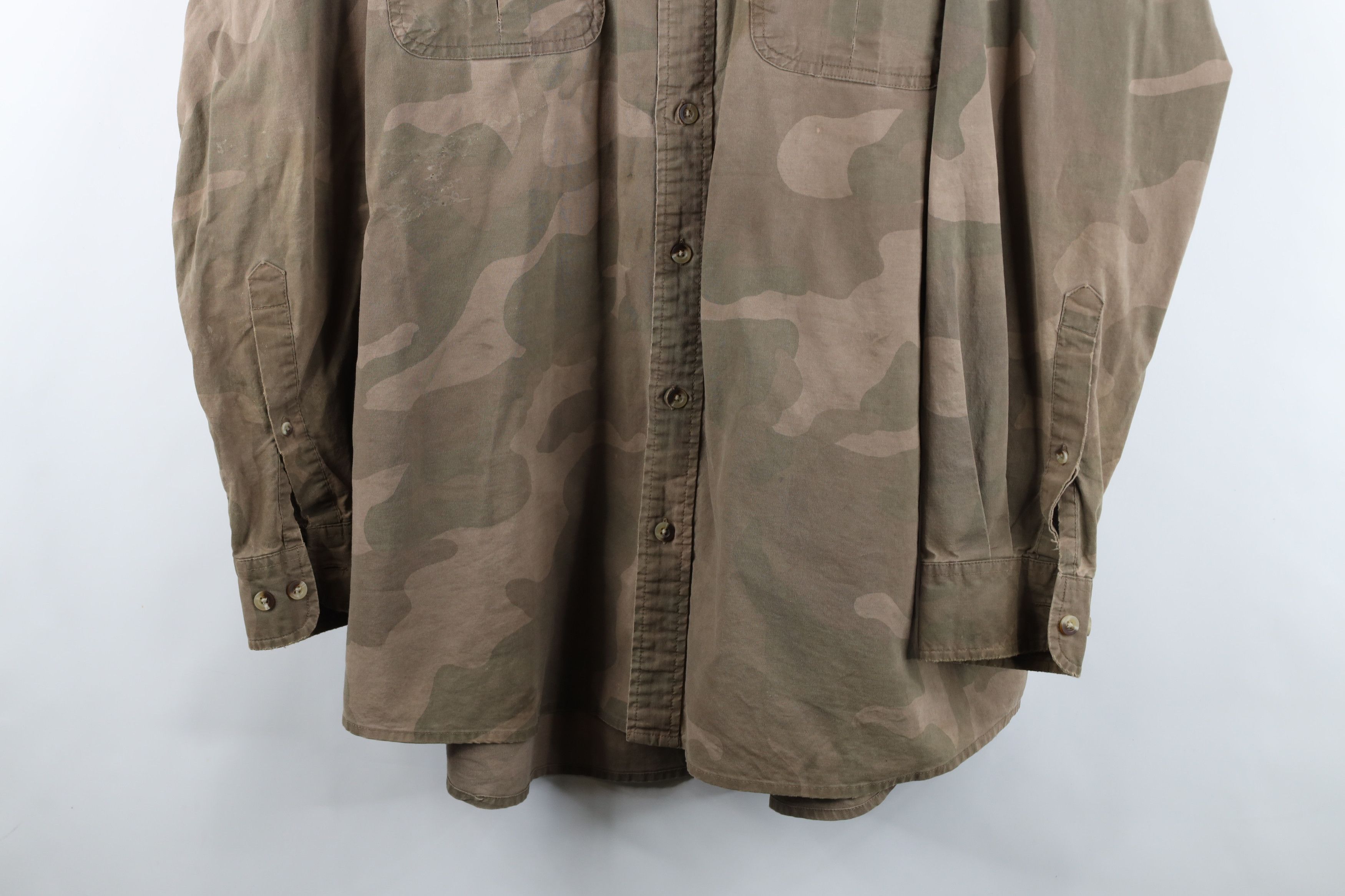 Vintage Vintage Streetwear Double Pocket Camouflage Button Shirt Size US XXL / EU 58 / 5 - 3 Thumbnail