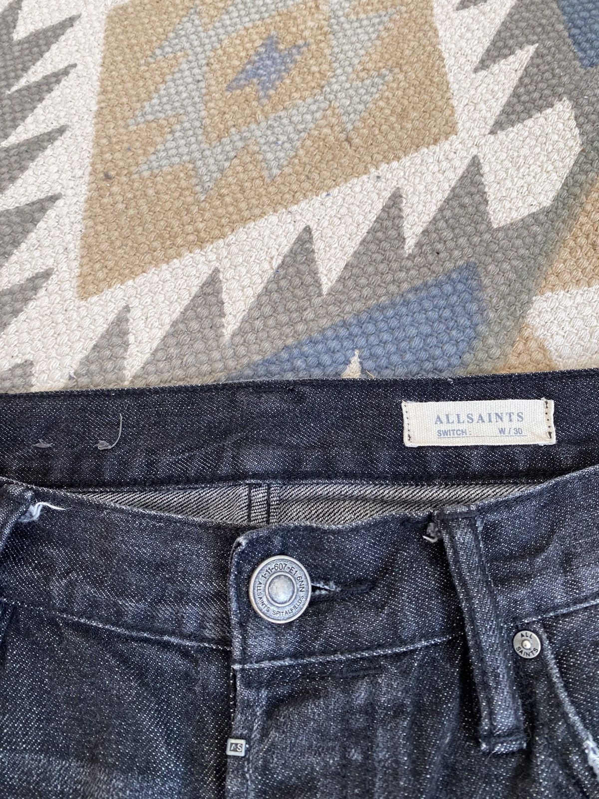 Allsaints Allsaints Cotton Distressed Washed Denim Shorts Size US 30 / EU 46 - 11 Thumbnail
