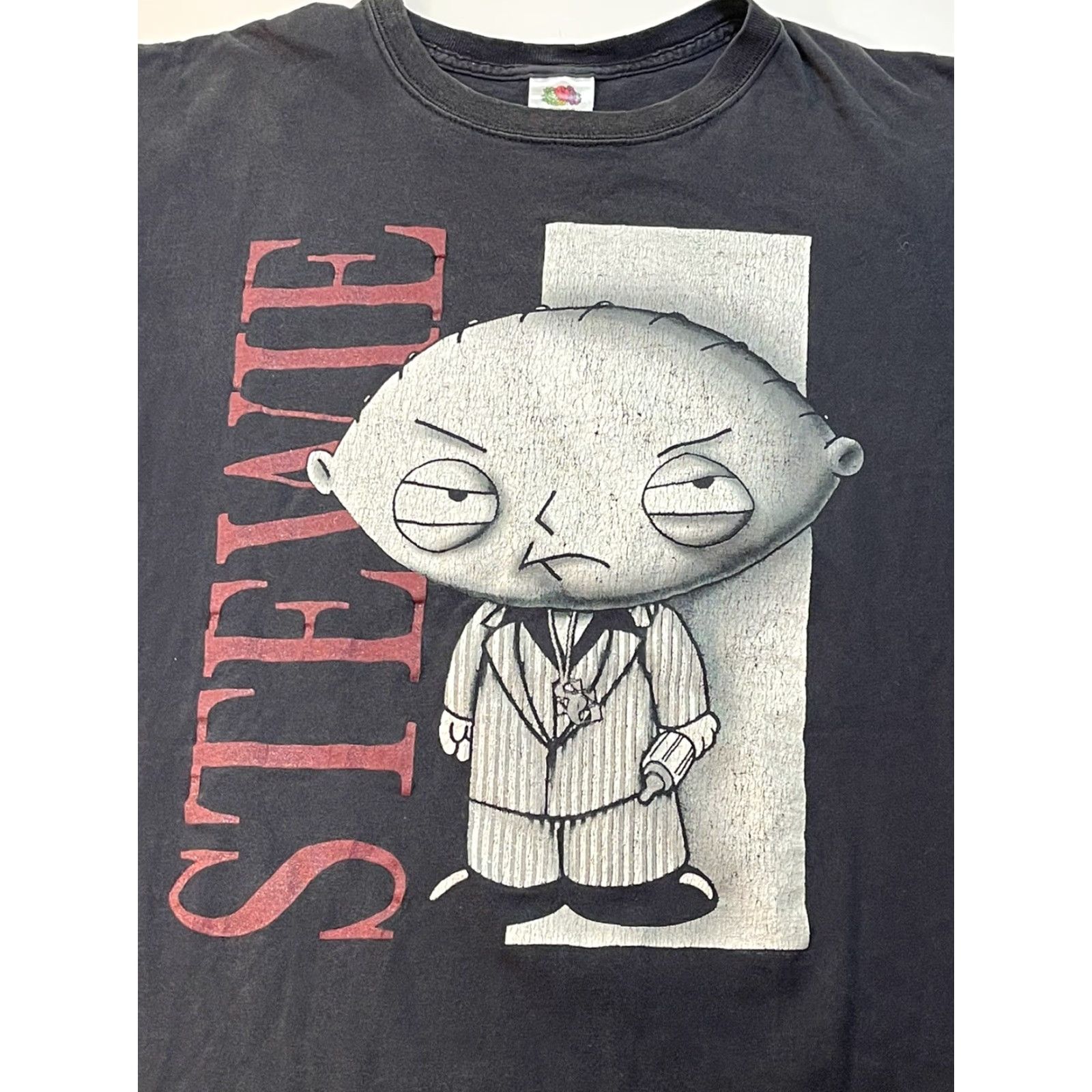 Vintage VINTAGE Stewie Scarface T Shirt Family Guy Cartoon Pullover Crewneck XL Black Cotton Logo Short Sleeve Unbranded Unisex Adults T-Shirt Size US XL / EU 56 / 4 - 2 Thumbnail