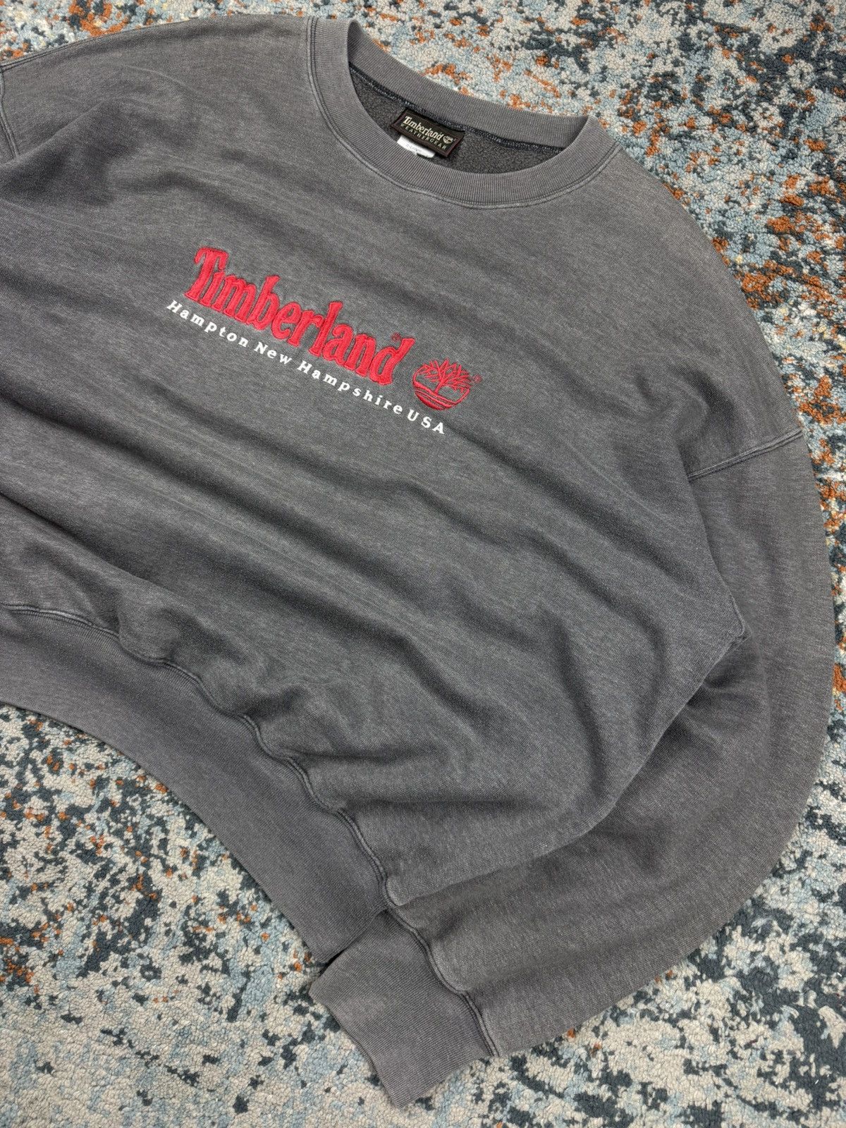 Timberland × Vintage Vintage 90s Timberland USA embroidered logo sweatshirt baggy Size US XL / EU 56 / 4 - 3 Thumbnail