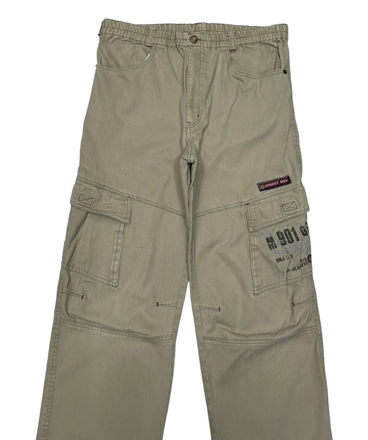 If Six Was Nine 🔥VINTAGE STREET BOY SKATEBOARD MULTI POCKET CARGO PANTS Size US 32 / EU 48 - 4 Thumbnail