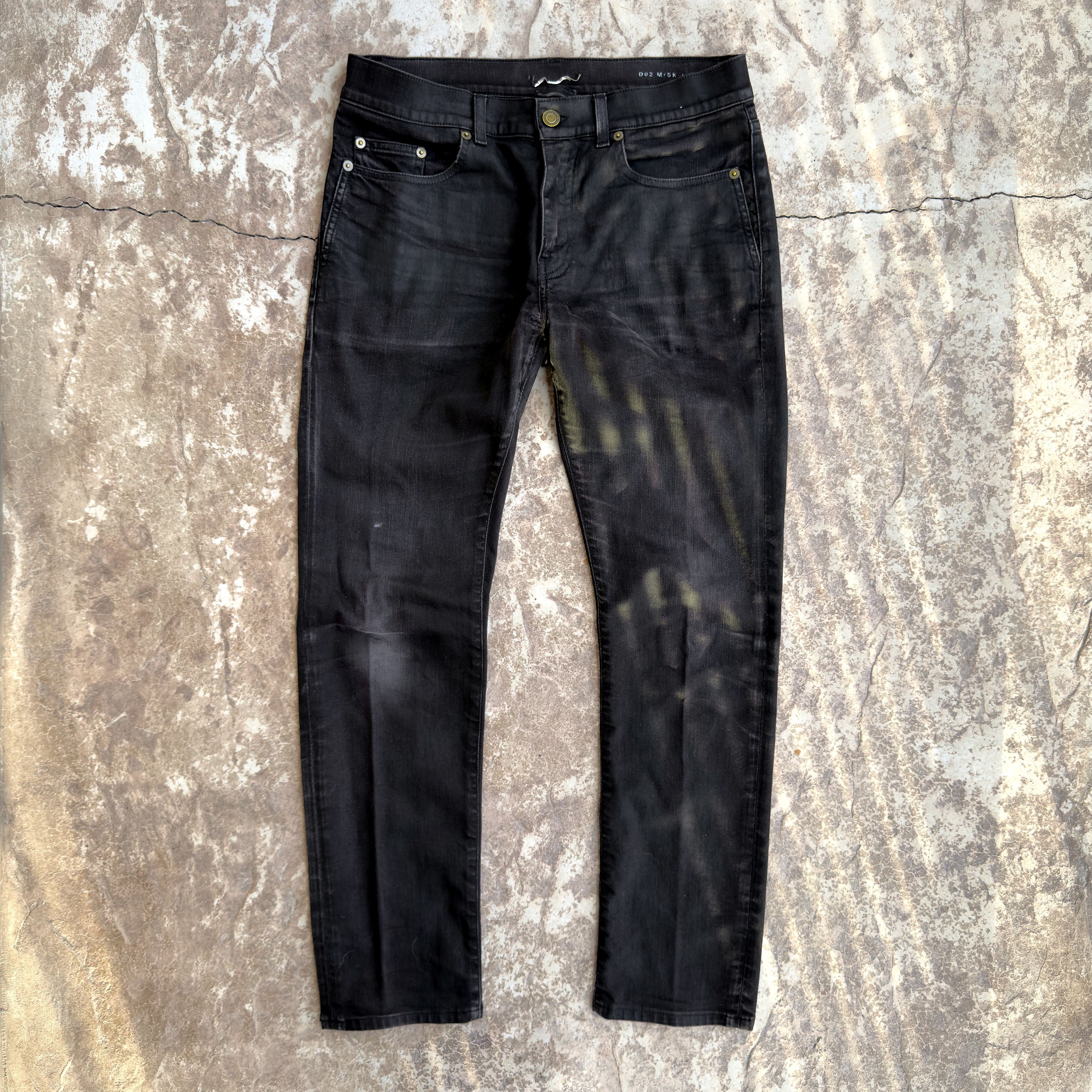 SAINT LAURENT waxed denim エディ期　2016 Saint Laurent Paris Saint Laurent D02 Waxed Denim (2016) | Grailed