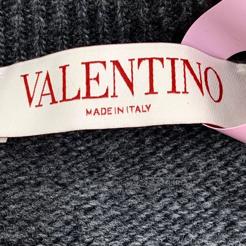 Valentino Valentino Black and gray crew neck single-breasted long-sl Size S / US 4 / IT 40 - 5 Thumbnail