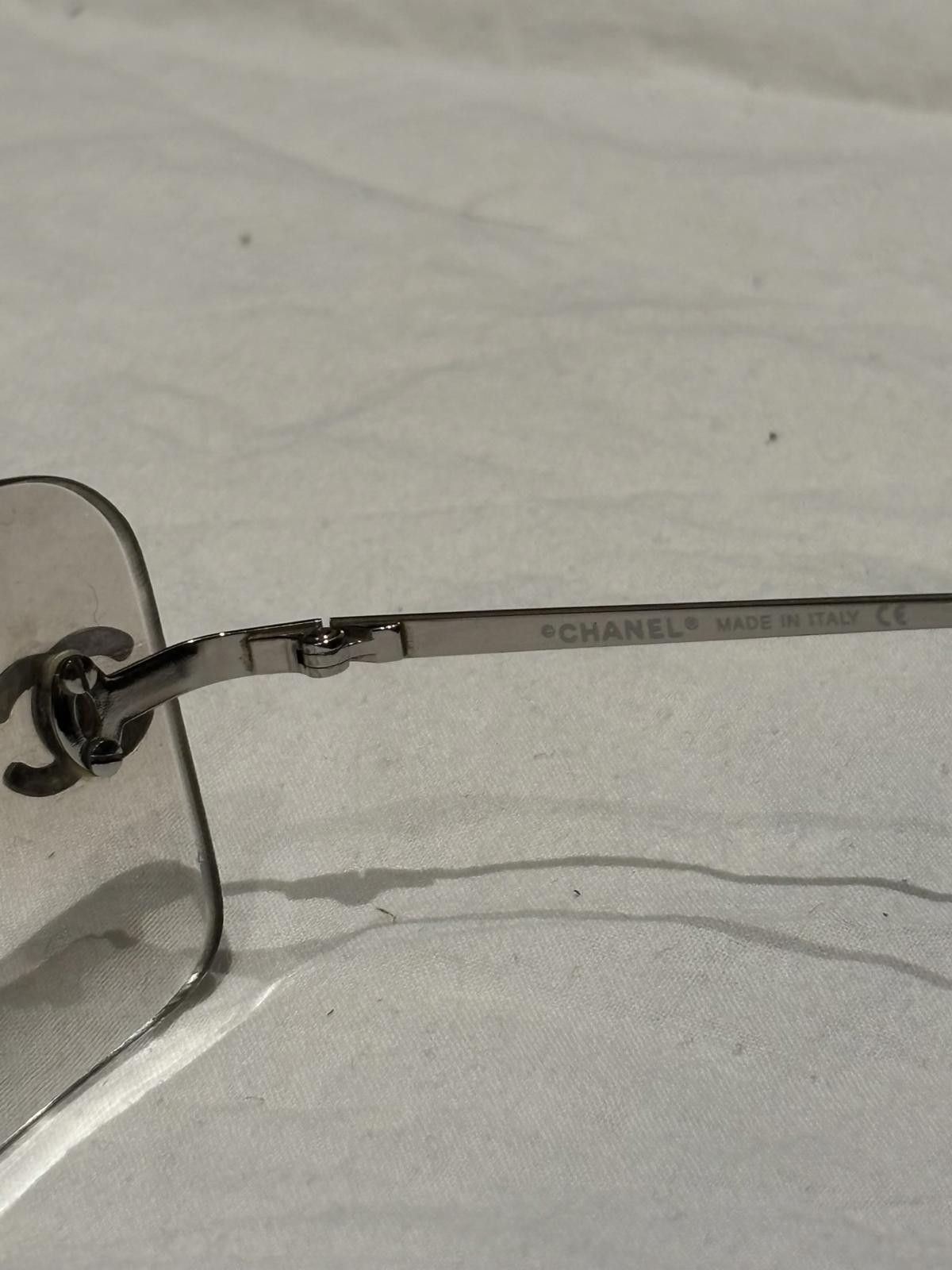 Chanel Chanel - Rimless Logo Embellished Sunglasses Size ONE SIZE - 4 Thumbnail