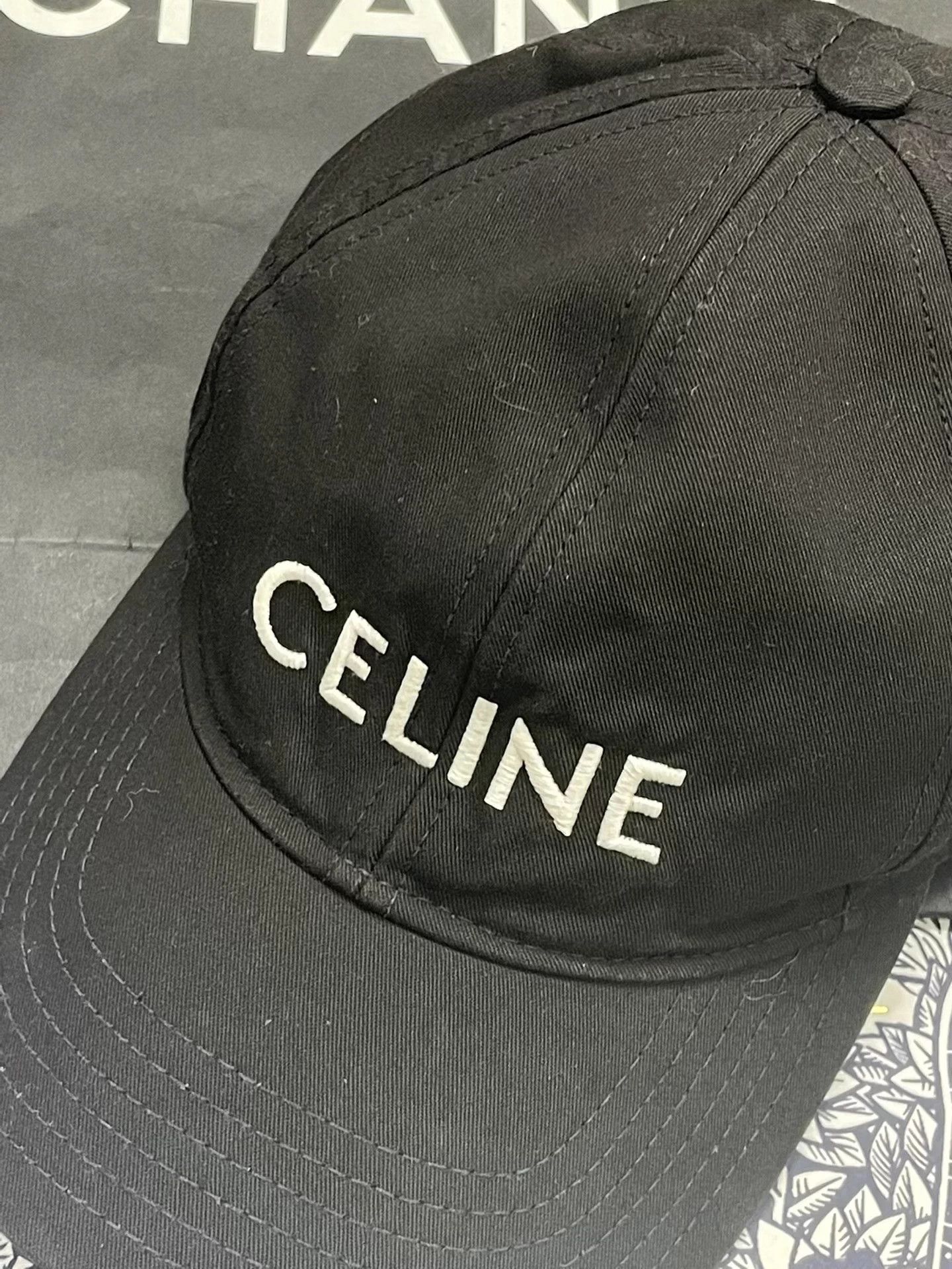 Celine Celine Black Classic Baseball Cap Size ONE SIZE - 2 Thumbnail