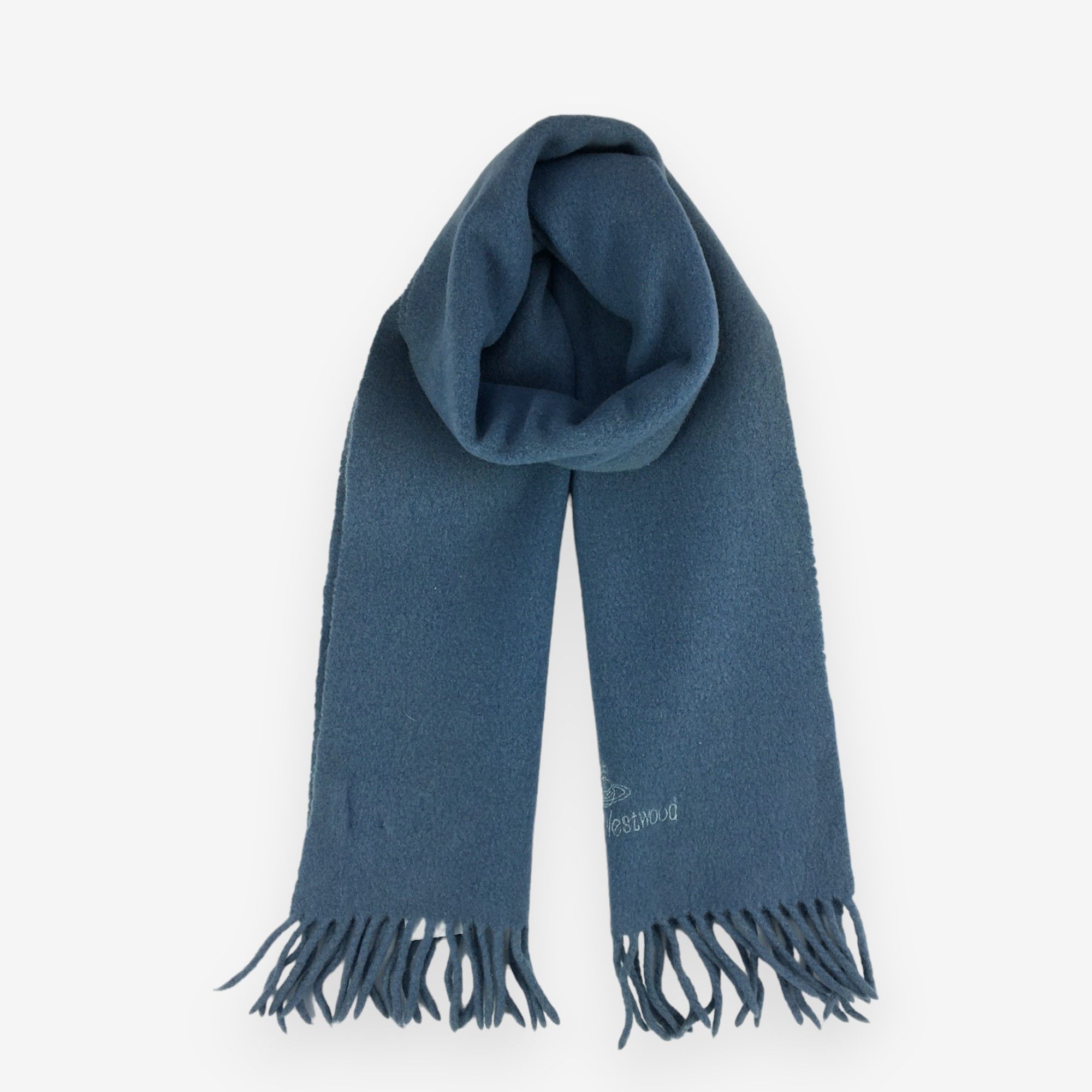 Vintage × Vivienne Westwood Vintage Vivienne Westwood Scarf Muffler Wool Orbs Scarves Size ONE SIZE - 2 Thumbnail