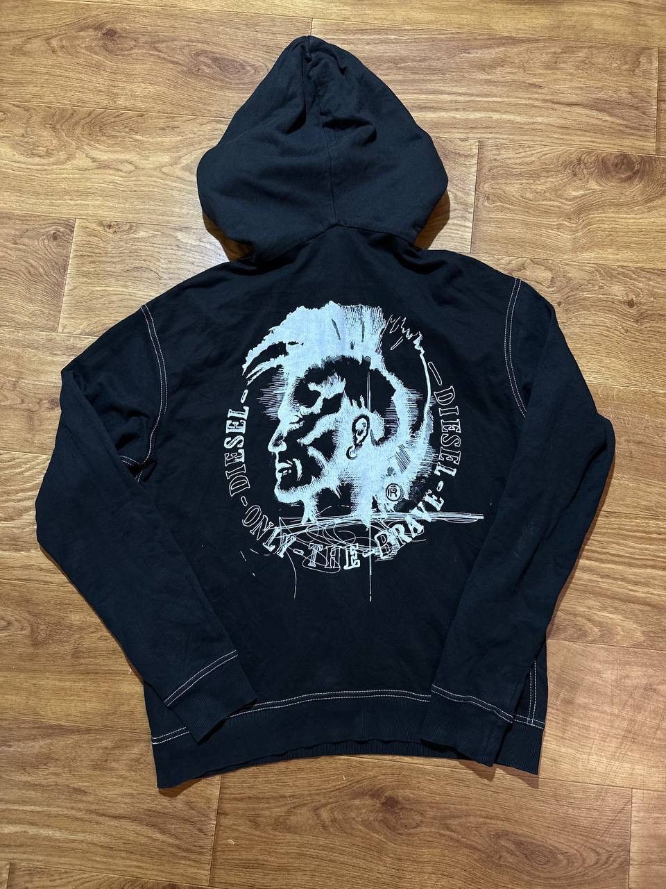 Diesel Vintage Diesel Hoodie Y2K Style Big Logo Avant Garde Size US M / EU 48-50 / 2 - 1 Thumbnail