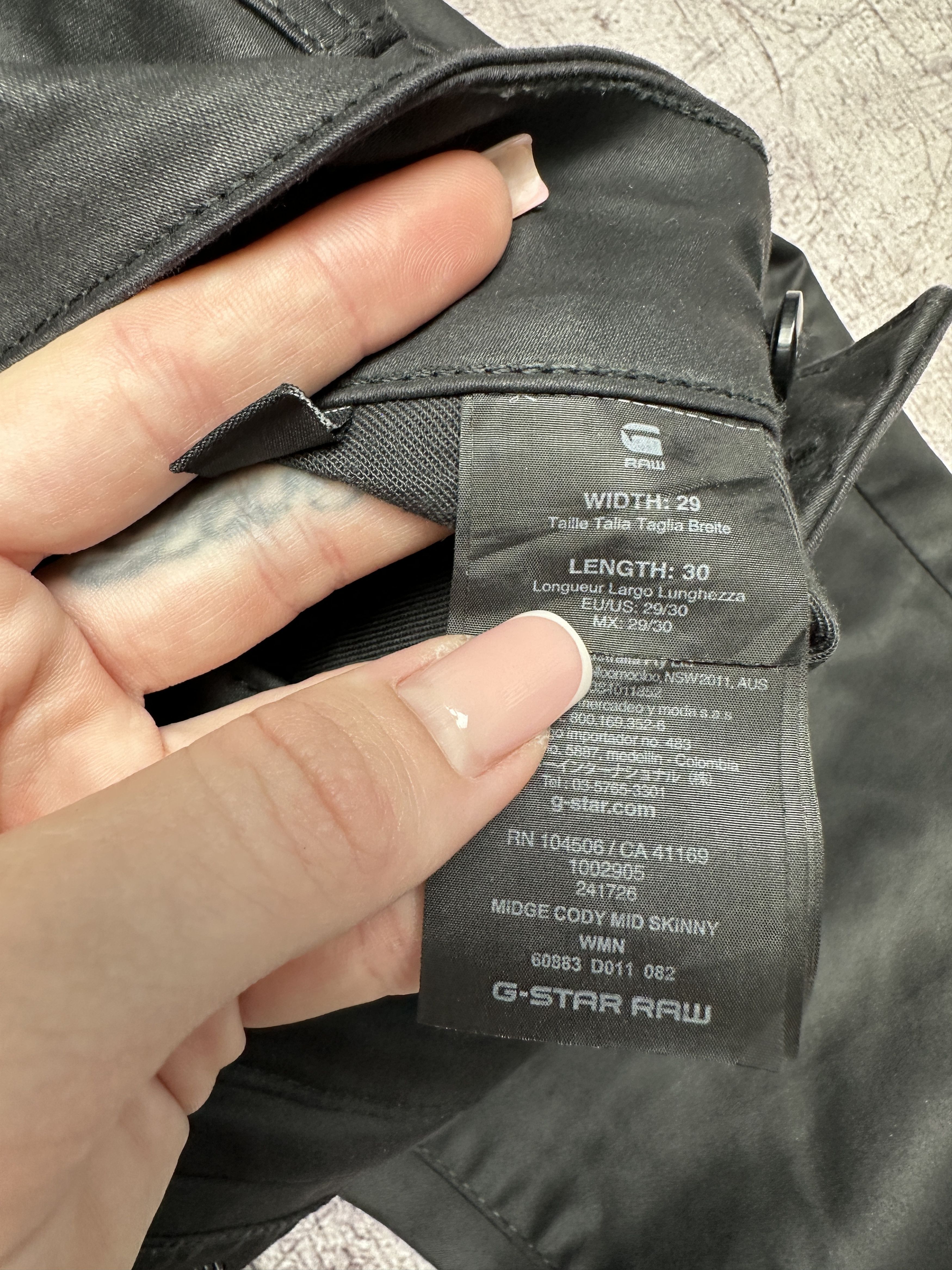 G-Star G Star Raw Womens Midge CodyMid Skinny Denim Pants Jeans Size 29" - 4 Thumbnail